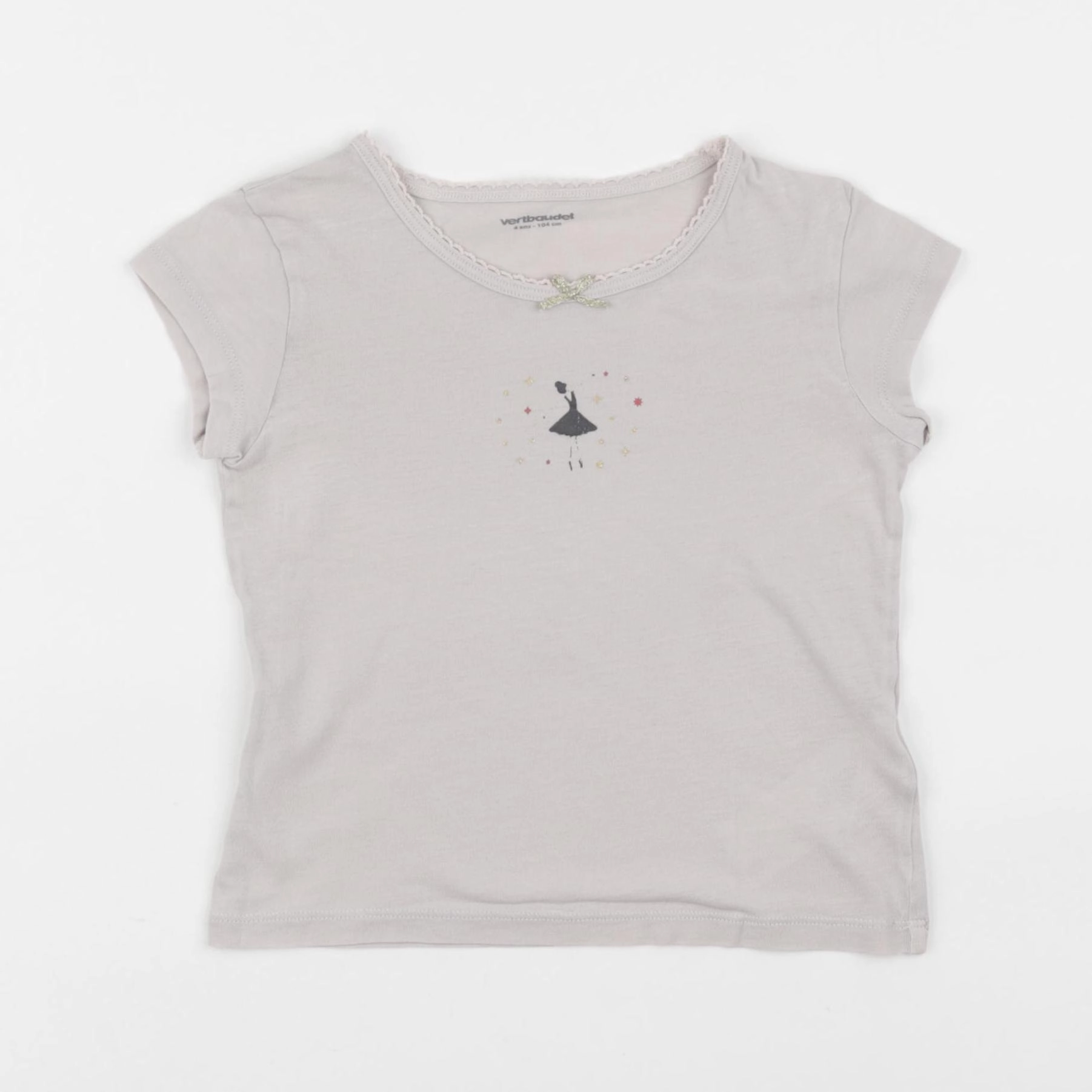 Vertbaudet - maillot de corps gris - 4 ans