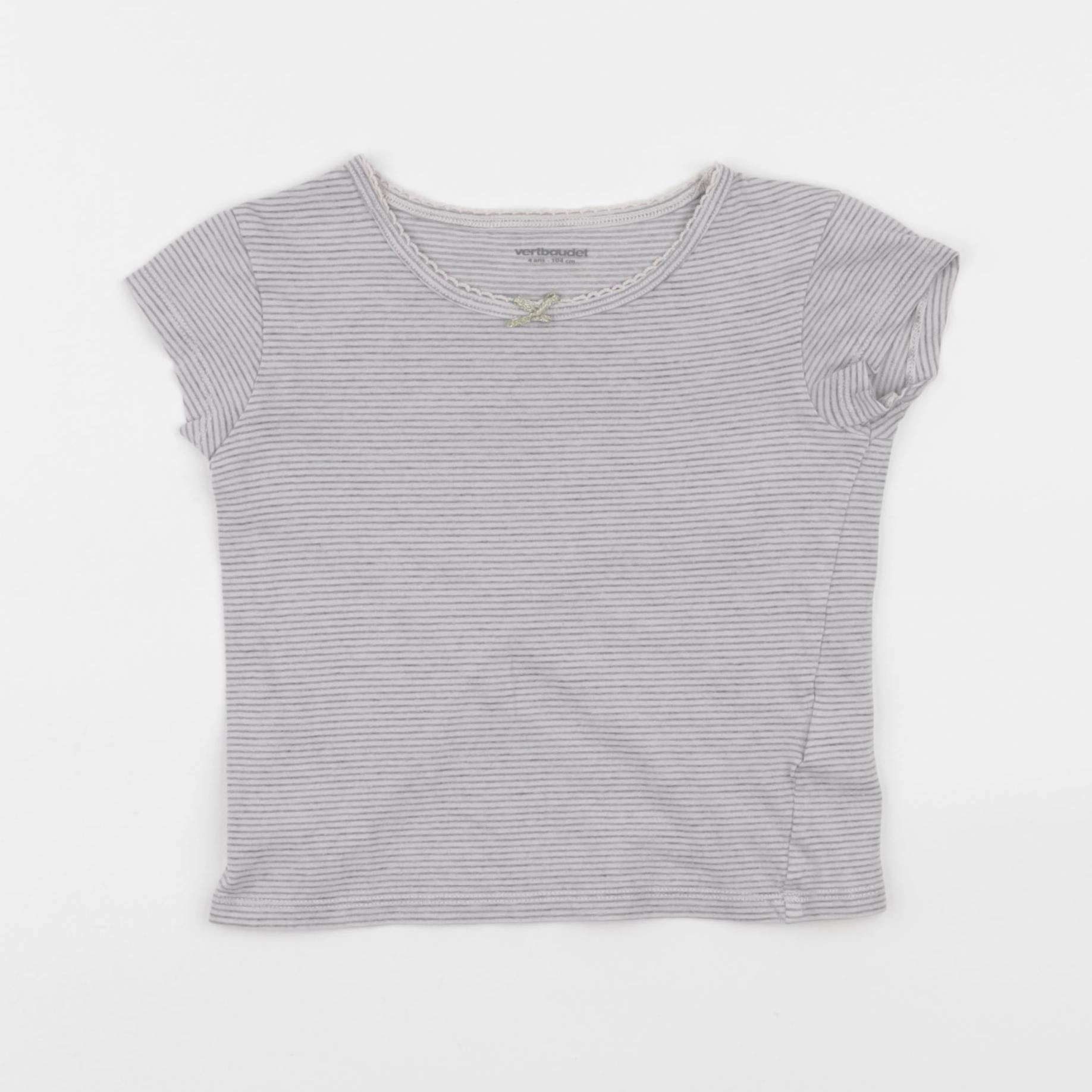 Vertbaudet - maillot de corps gris - 4 ans