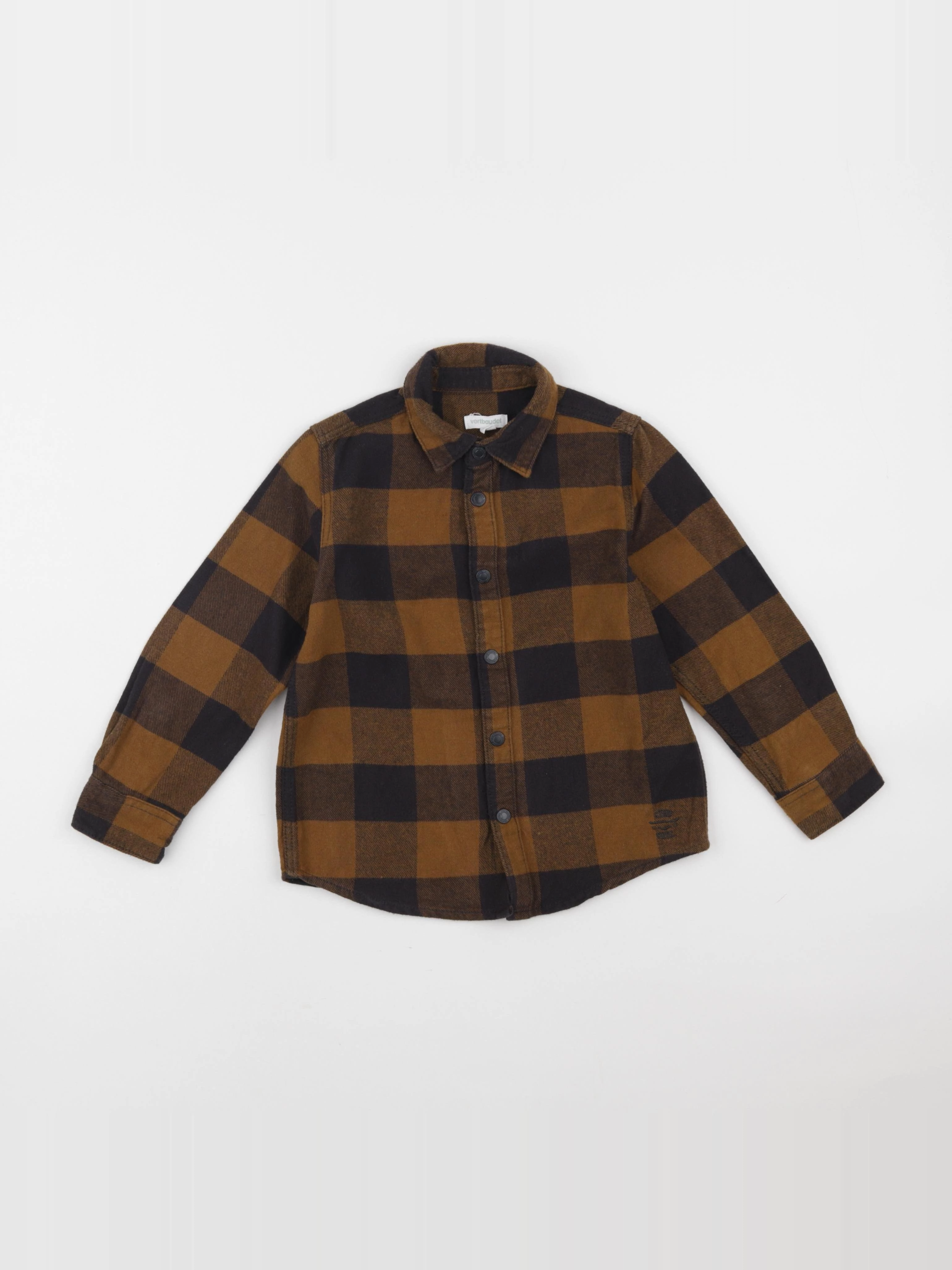 Vertbaudet - chemise marron - 5 ans