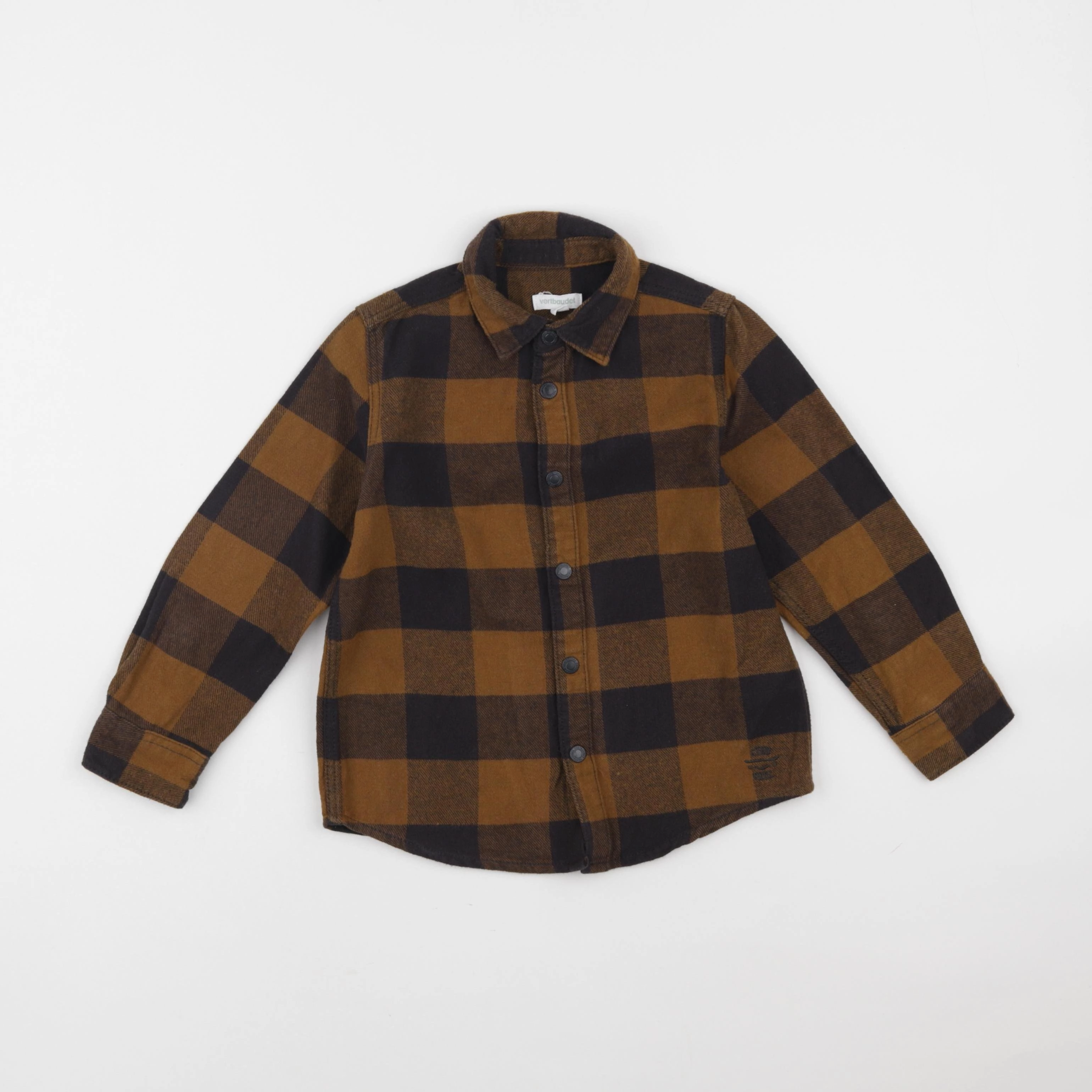 Vertbaudet - chemise marron - 5 ans