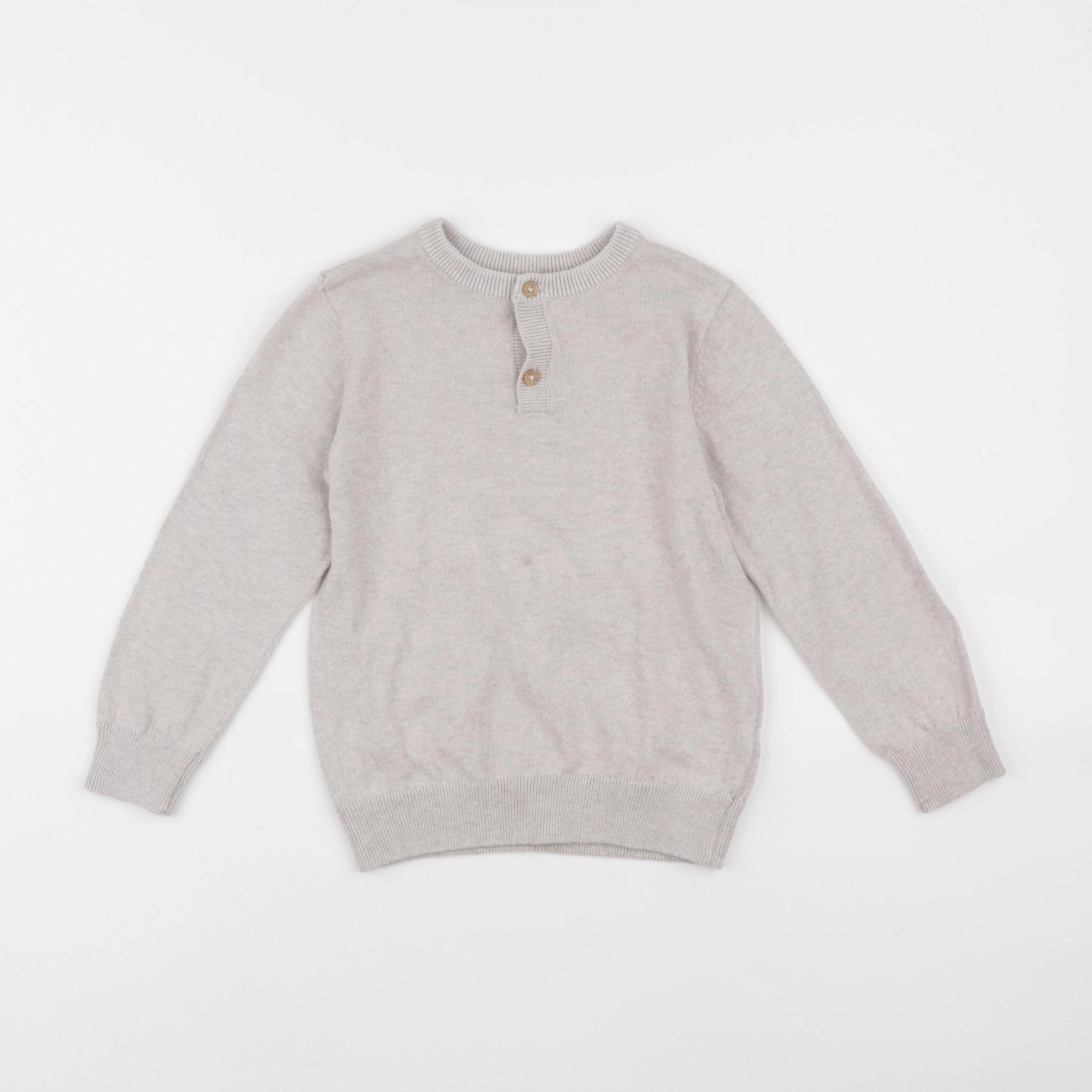 Vertbaudet - pull beige - 5 ans
