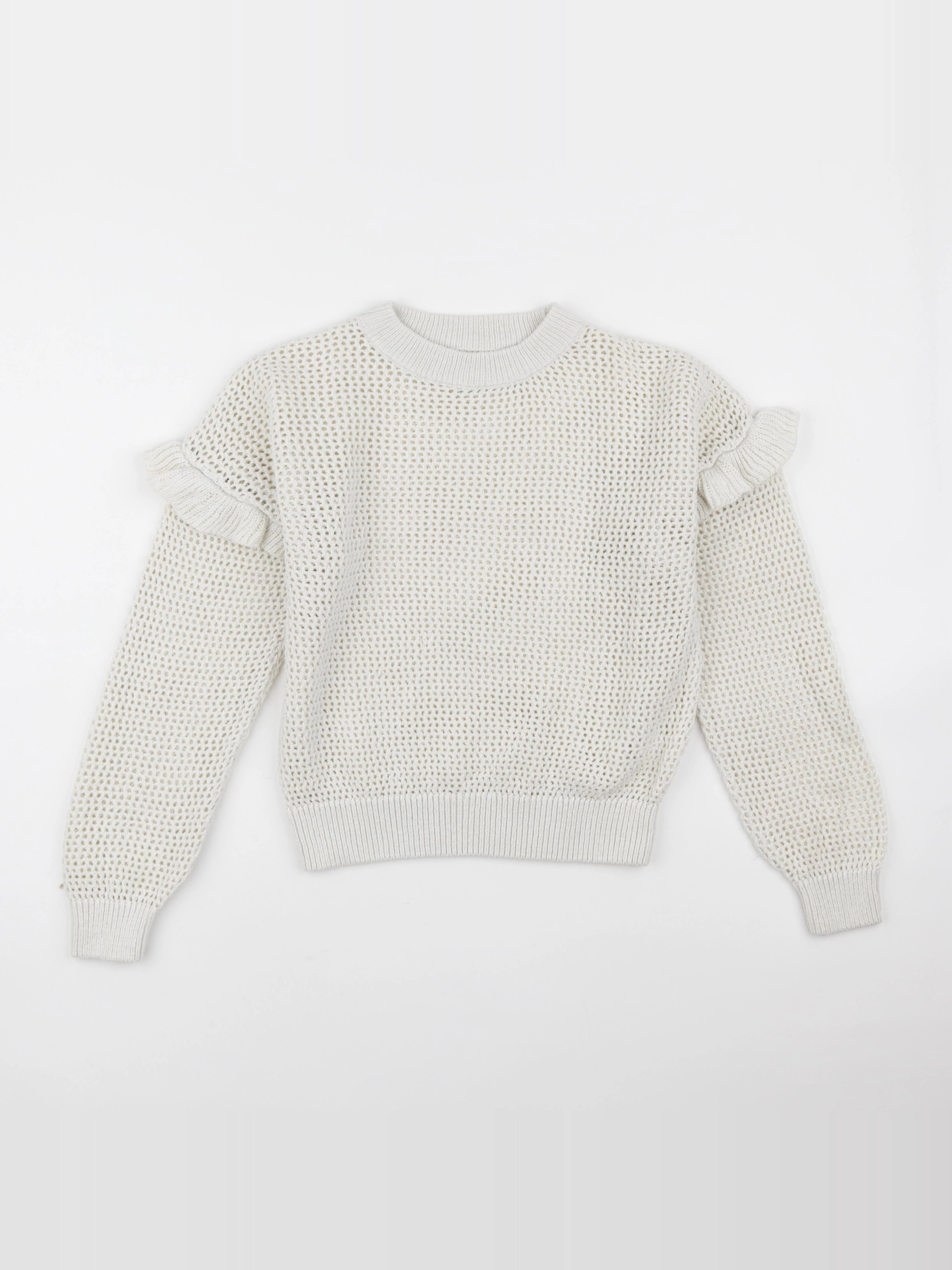 Vertbaudet - pull beige - 10 ans