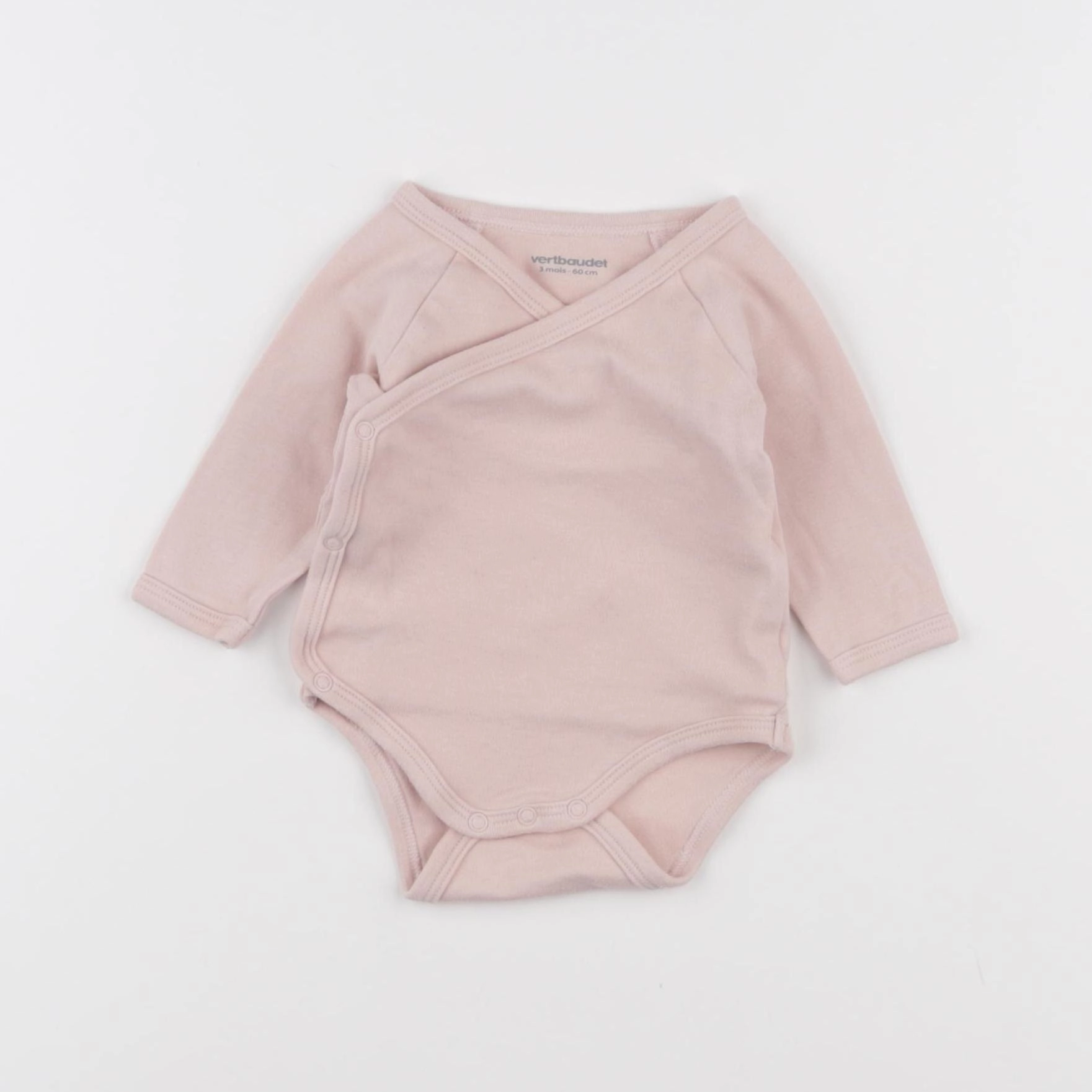 Vertbaudet - body rose - 3 mois
