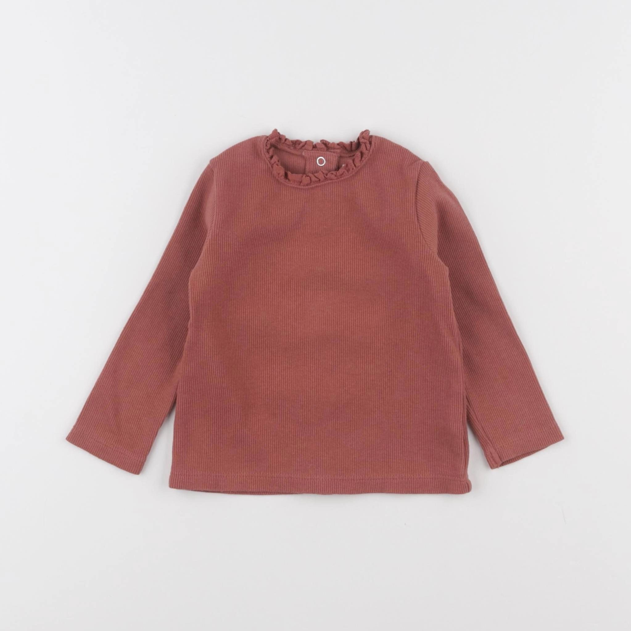 Vertbaudet - tee-shirt marron - 9 mois