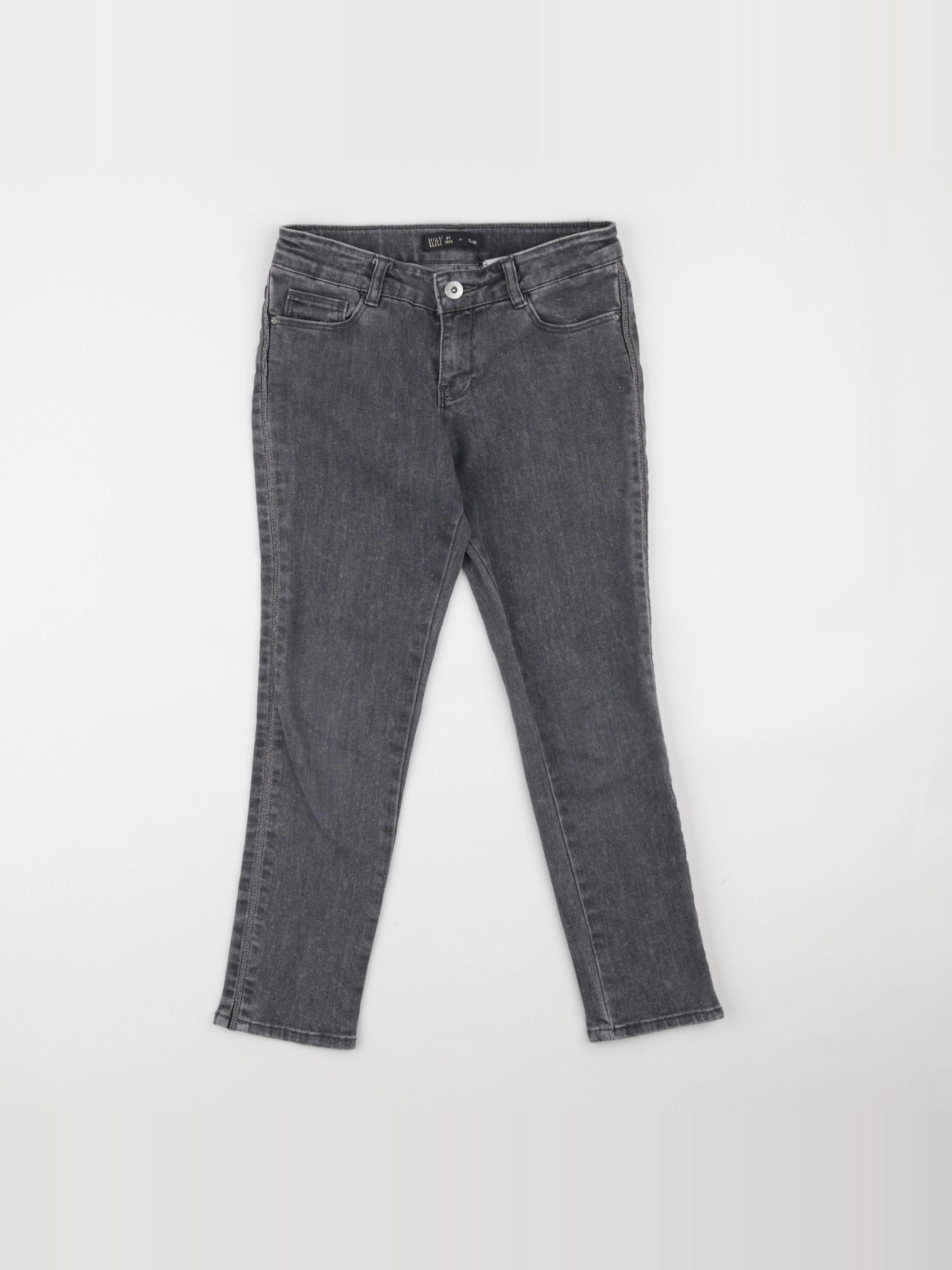 IKKS - jean gris - 10 ans