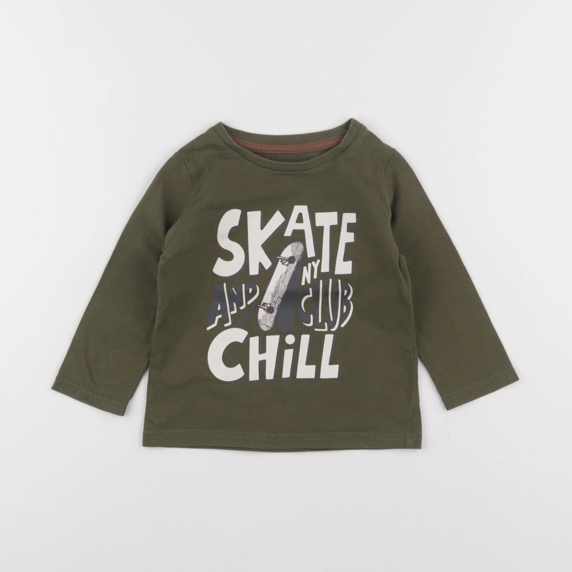 Vertbaudet - tee-shirt vert - 2 ans