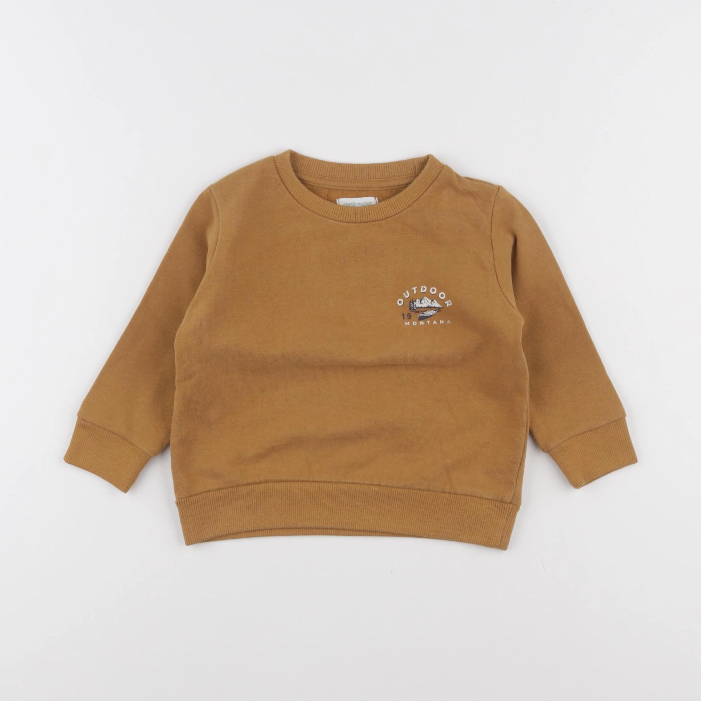 Vertbaudet - sweat marron - 2 ans
