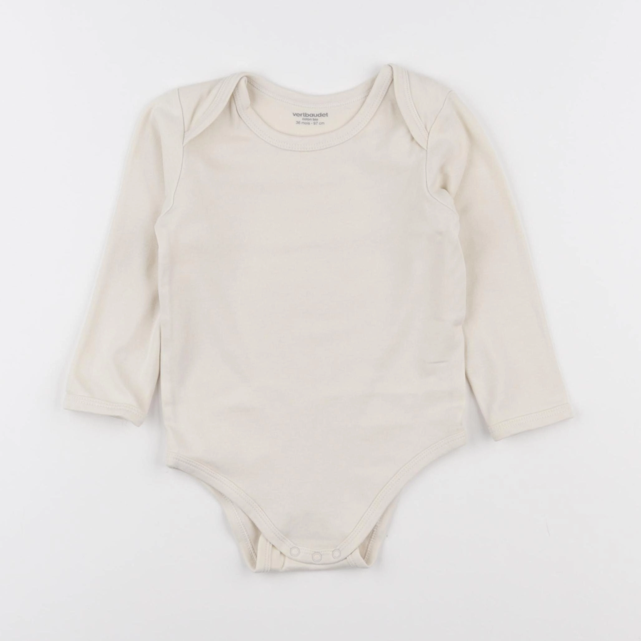 Vertbaudet - body beige - 36 mois