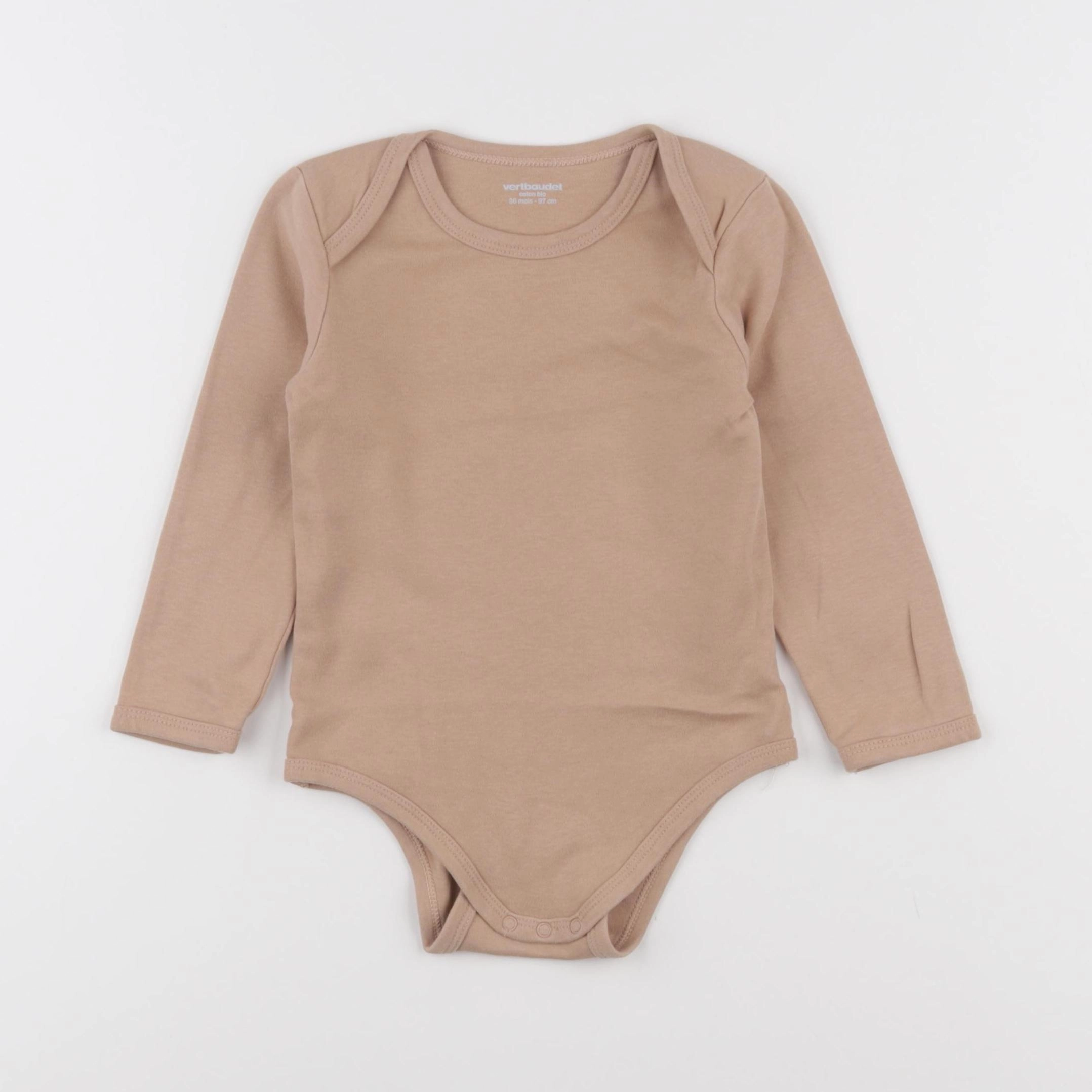 Vertbaudet - body marron - 36 mois