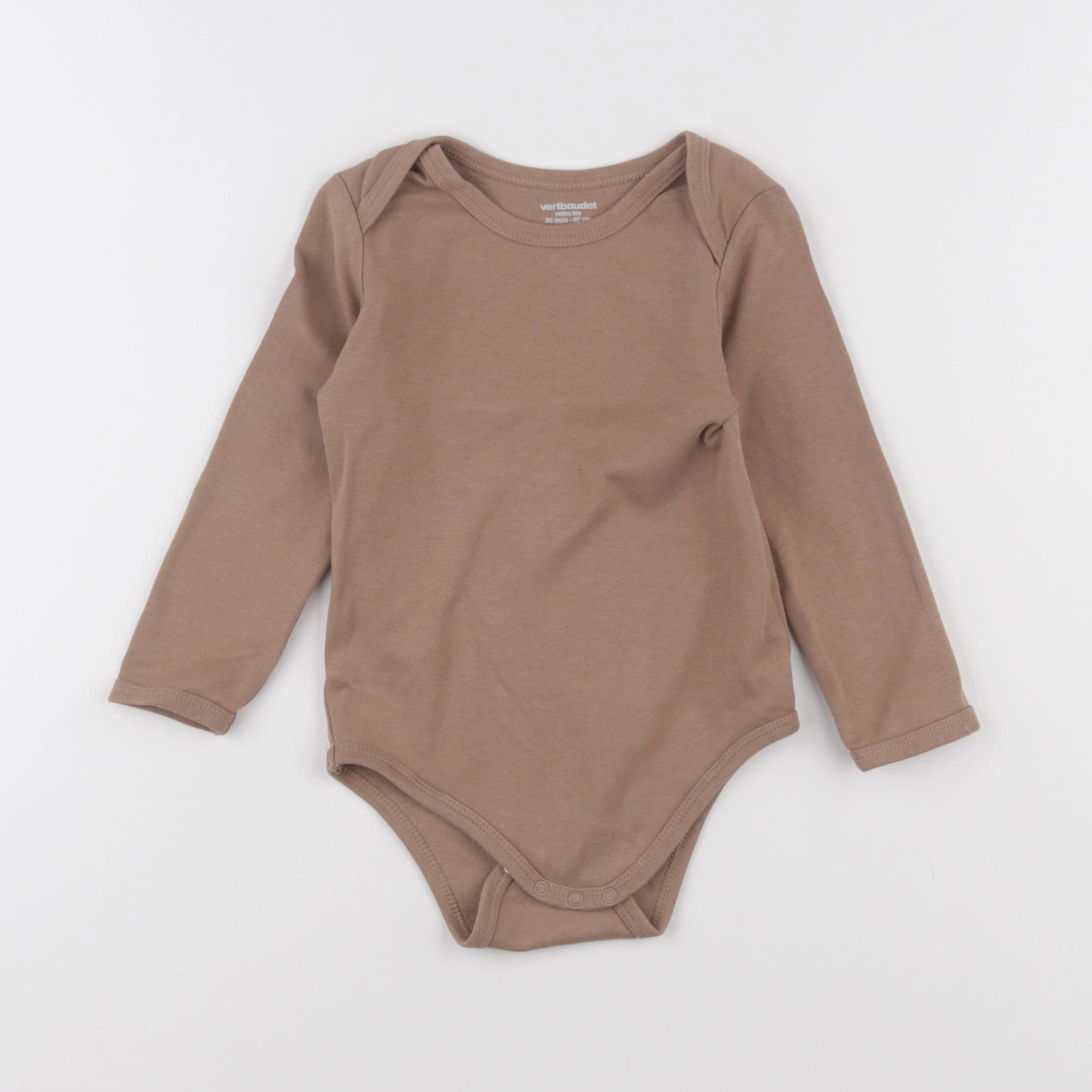 Vertbaudet - body marron - 36 mois