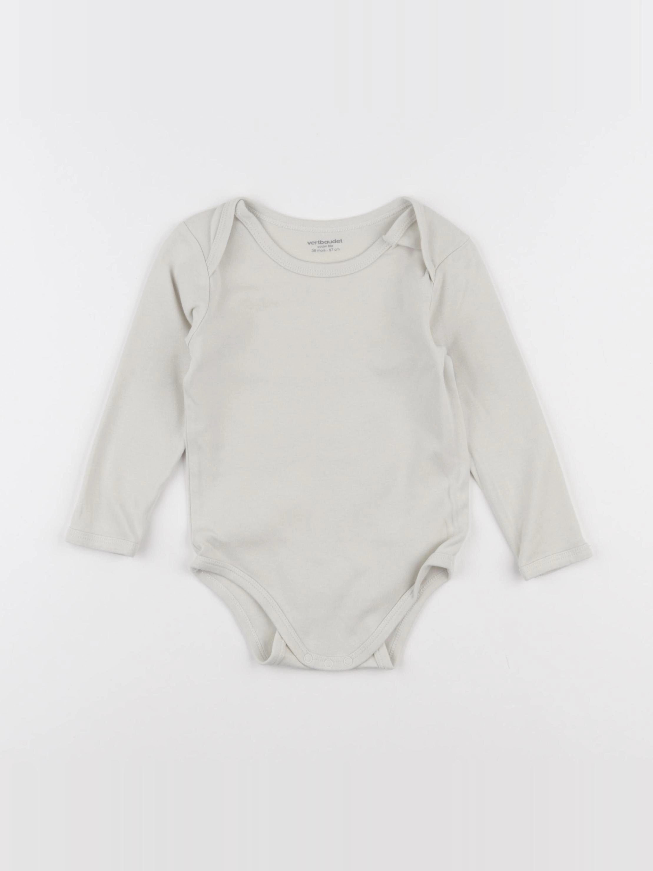 Vertbaudet - body beige - 36 mois