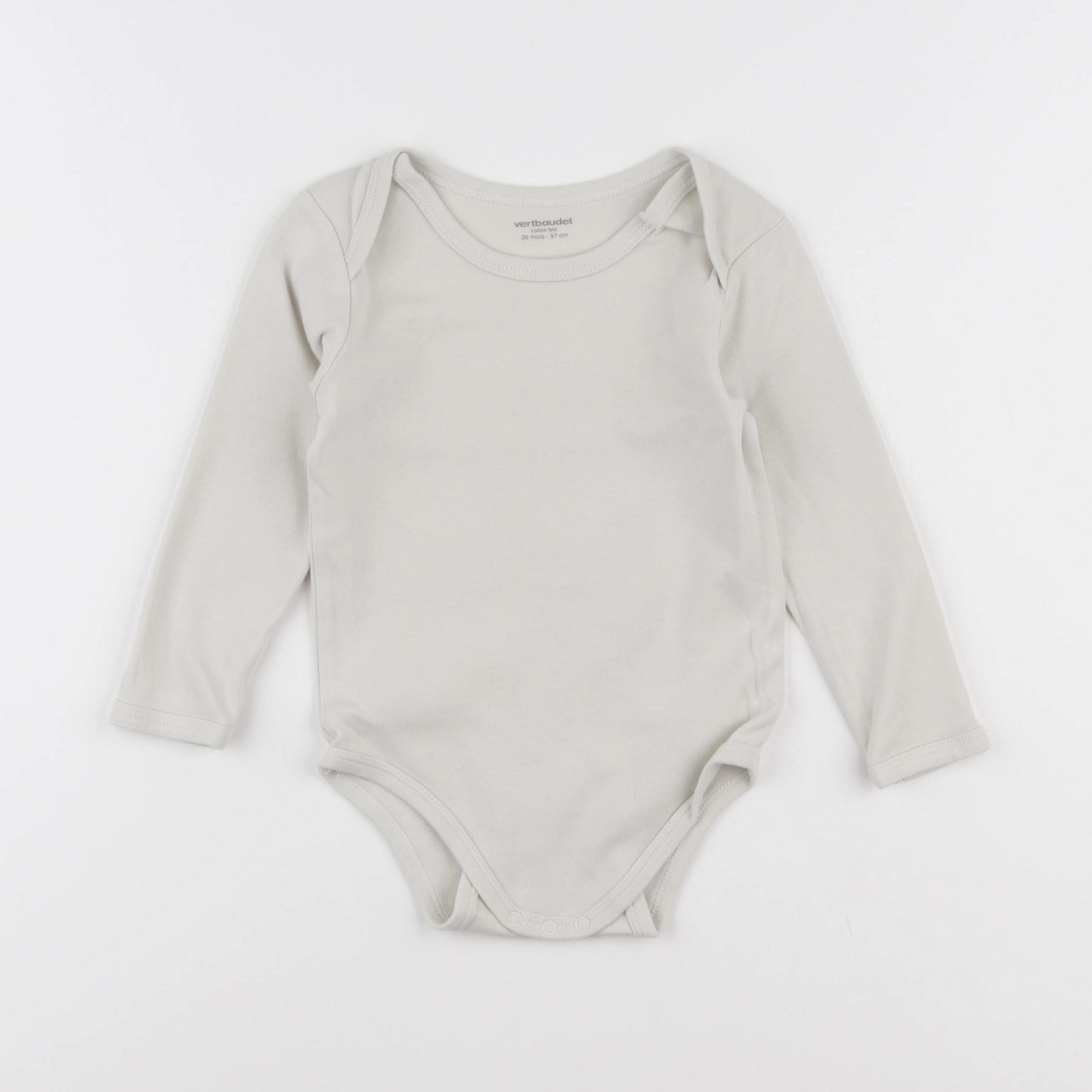 Vertbaudet - body beige - 36 mois