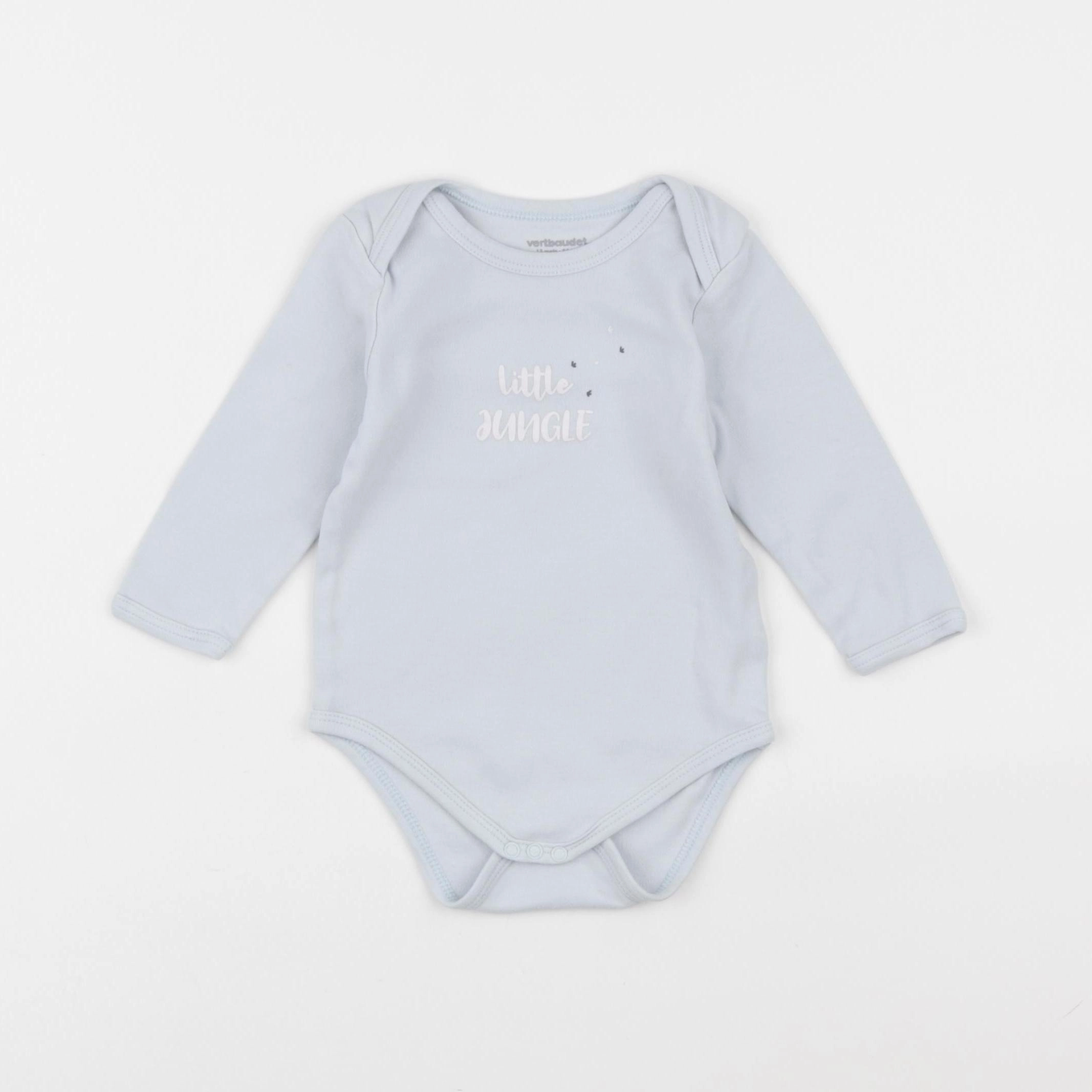 Vertbaudet - body bleu - 12 mois