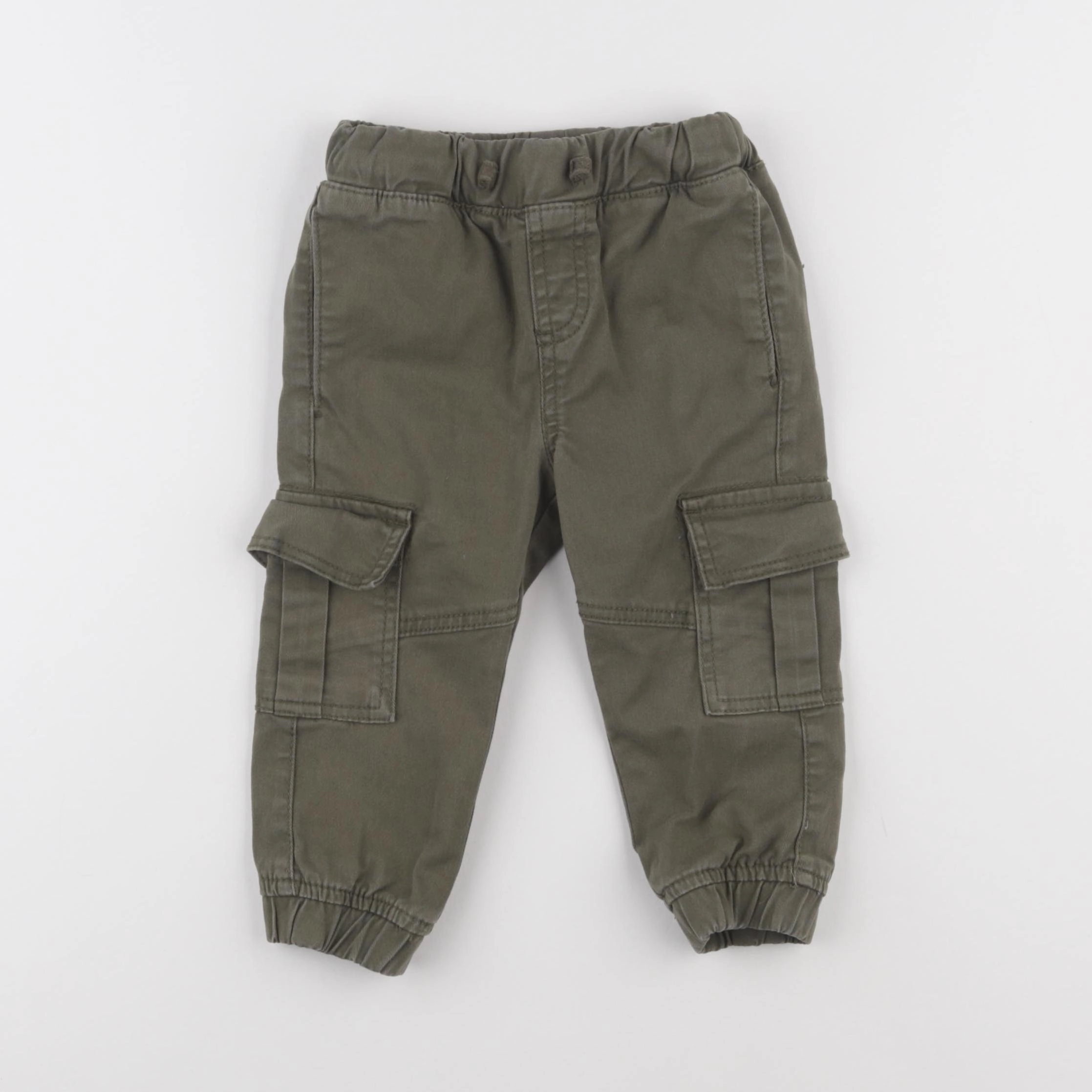 Vertbaudet - pantalon vert - 2 ans