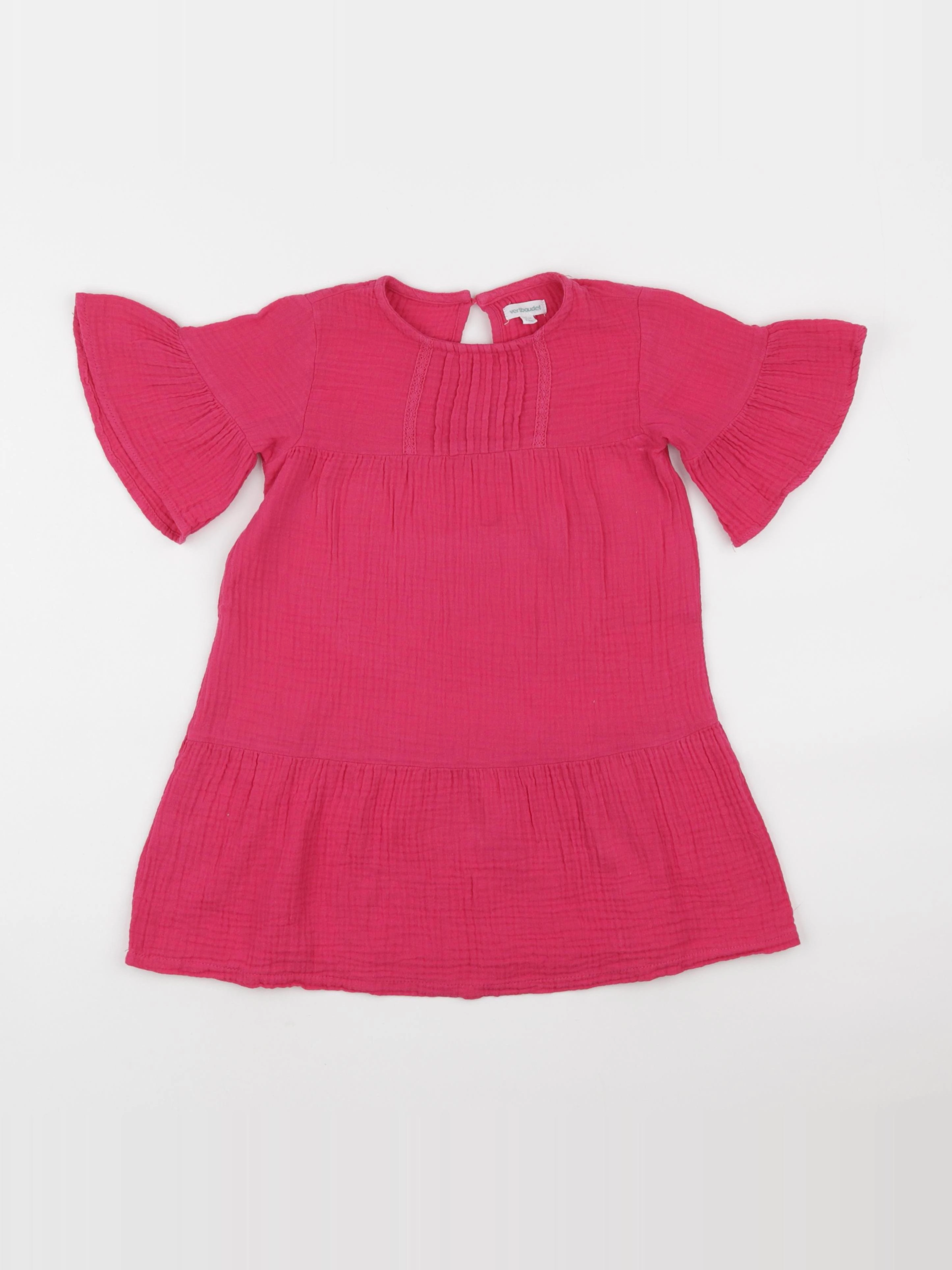 Vertbaudet - robe rose - 4 ans
