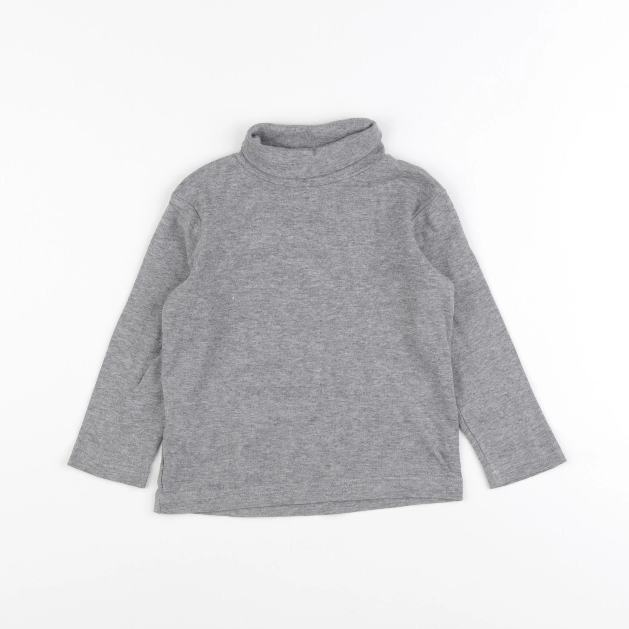 Vertbaudet - sous-pull gris - 3 ans