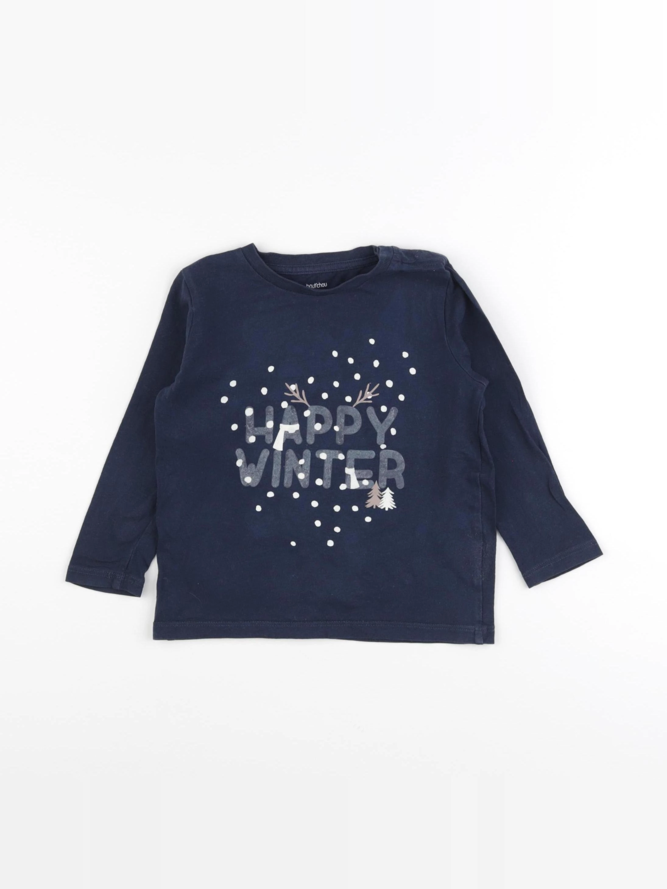 Boutchou - tee-shirt bleu - 36 mois
