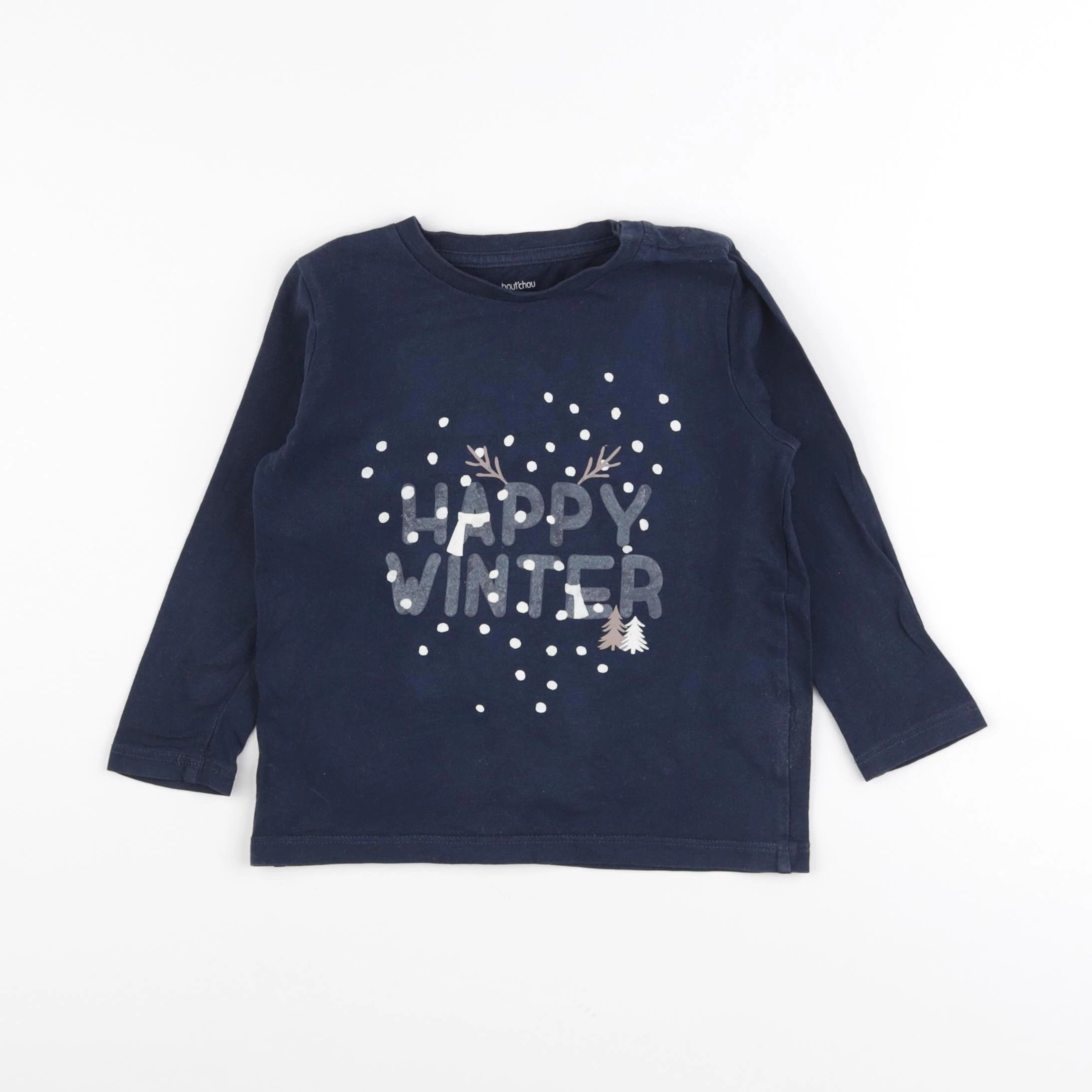 Boutchou - tee-shirt bleu - 36 mois