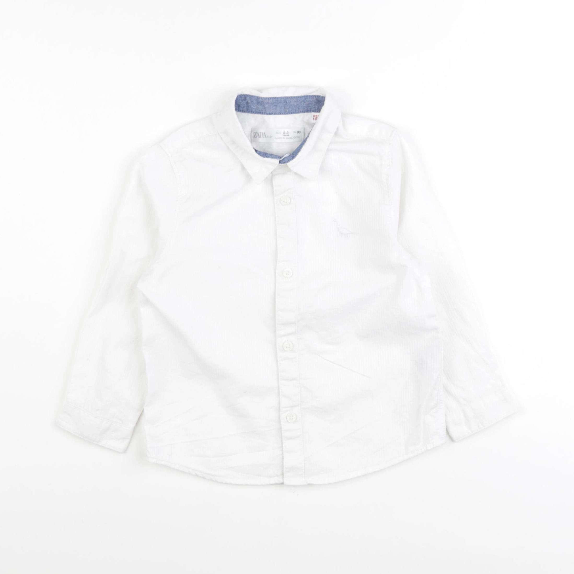 Zara - chemise blanc - 2/3 ans