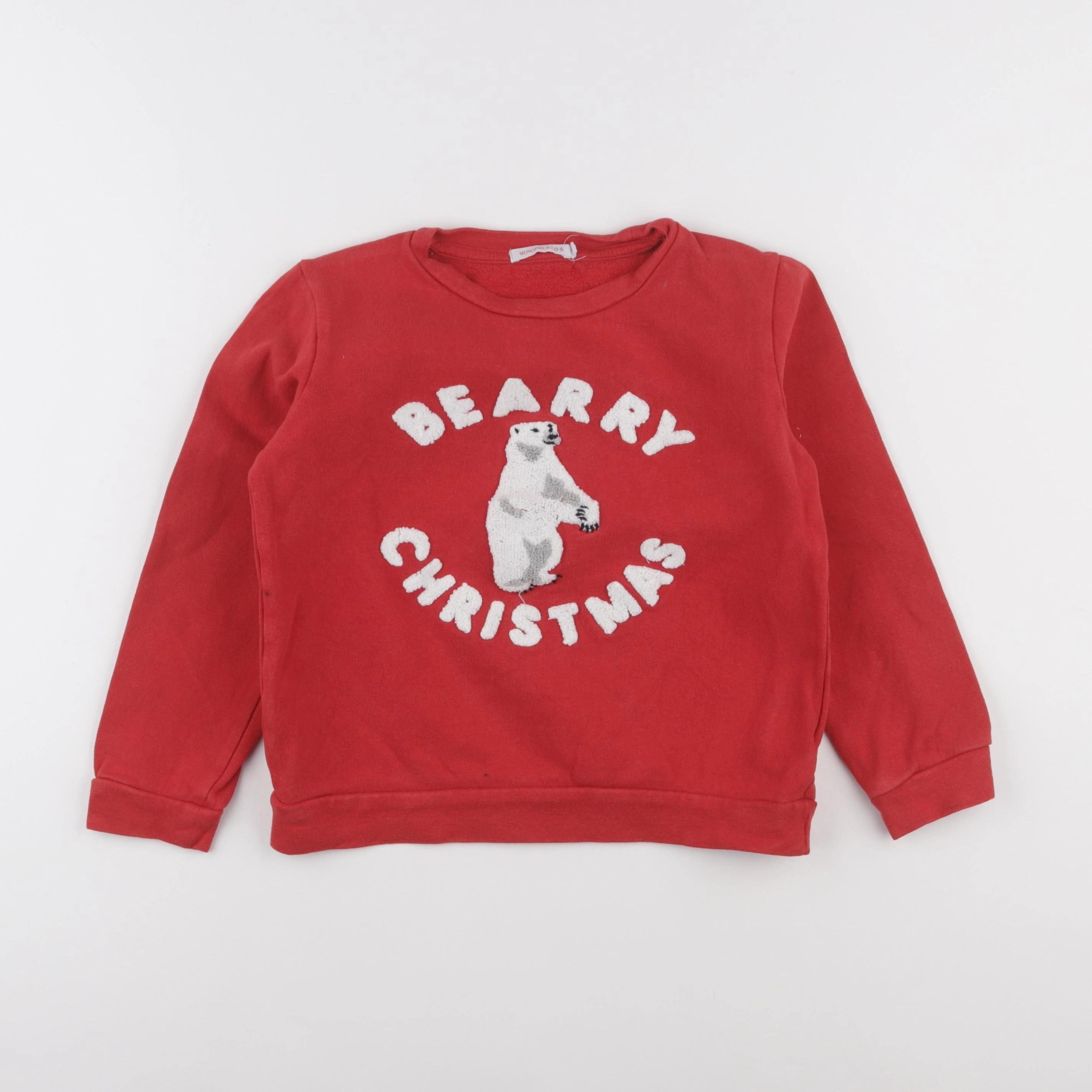 Monoprix - sweat rouge - 8 ans
