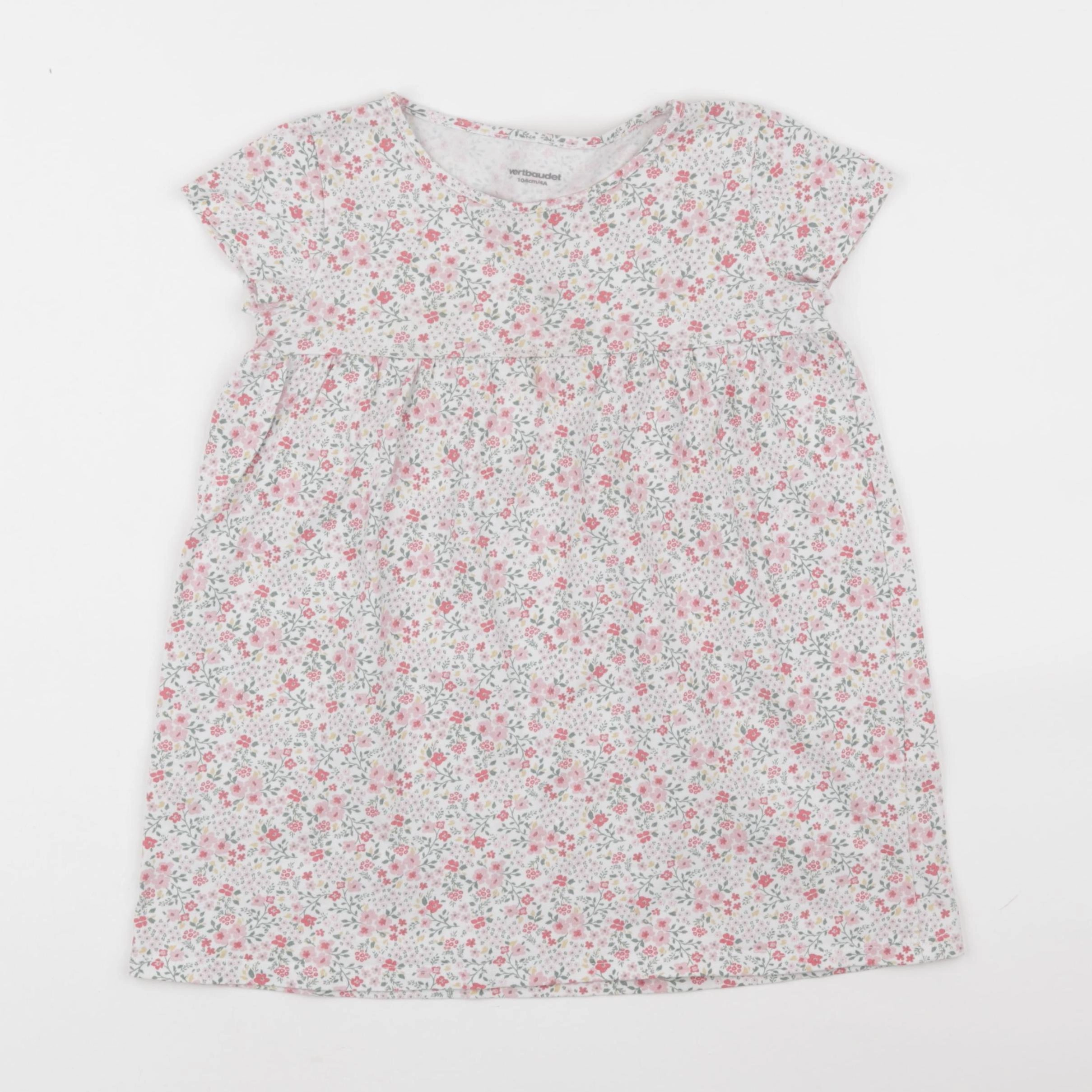 Vertbaudet - robe multicolore - 4 ans