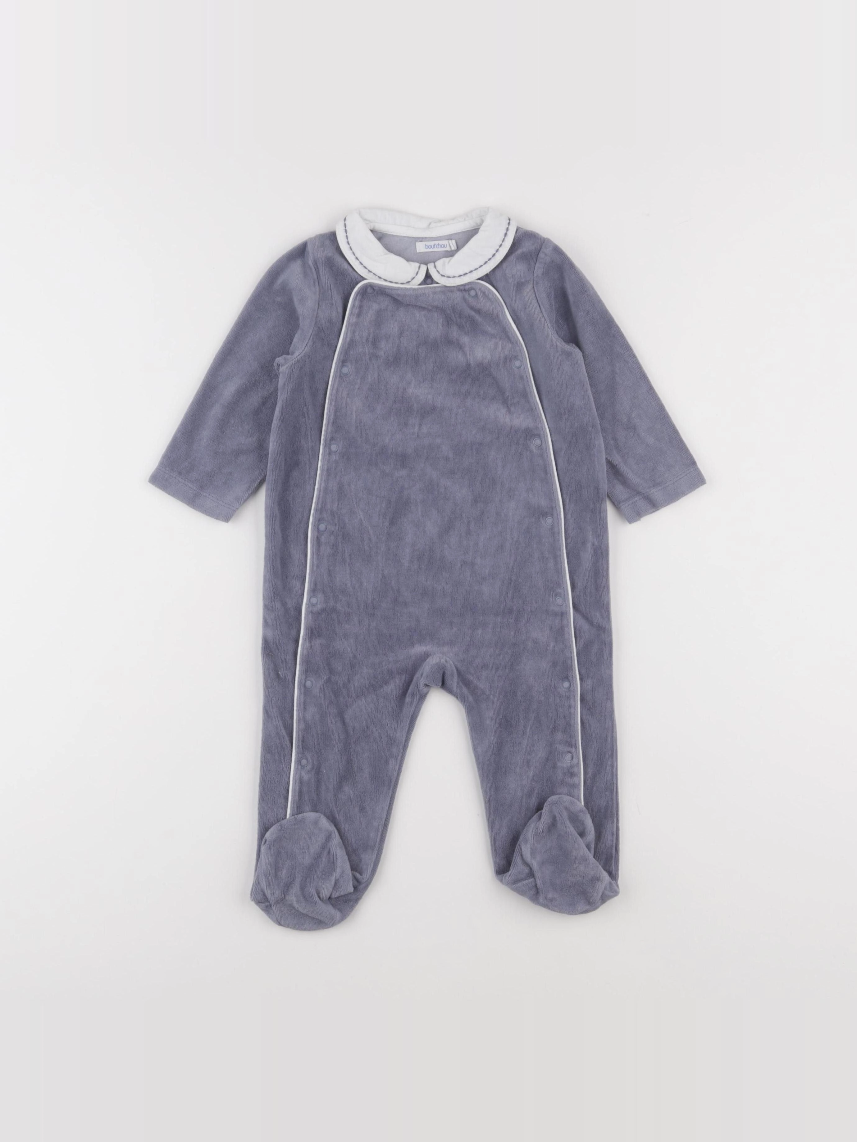 Boutchou - pyjama velours bleu - 12 mois