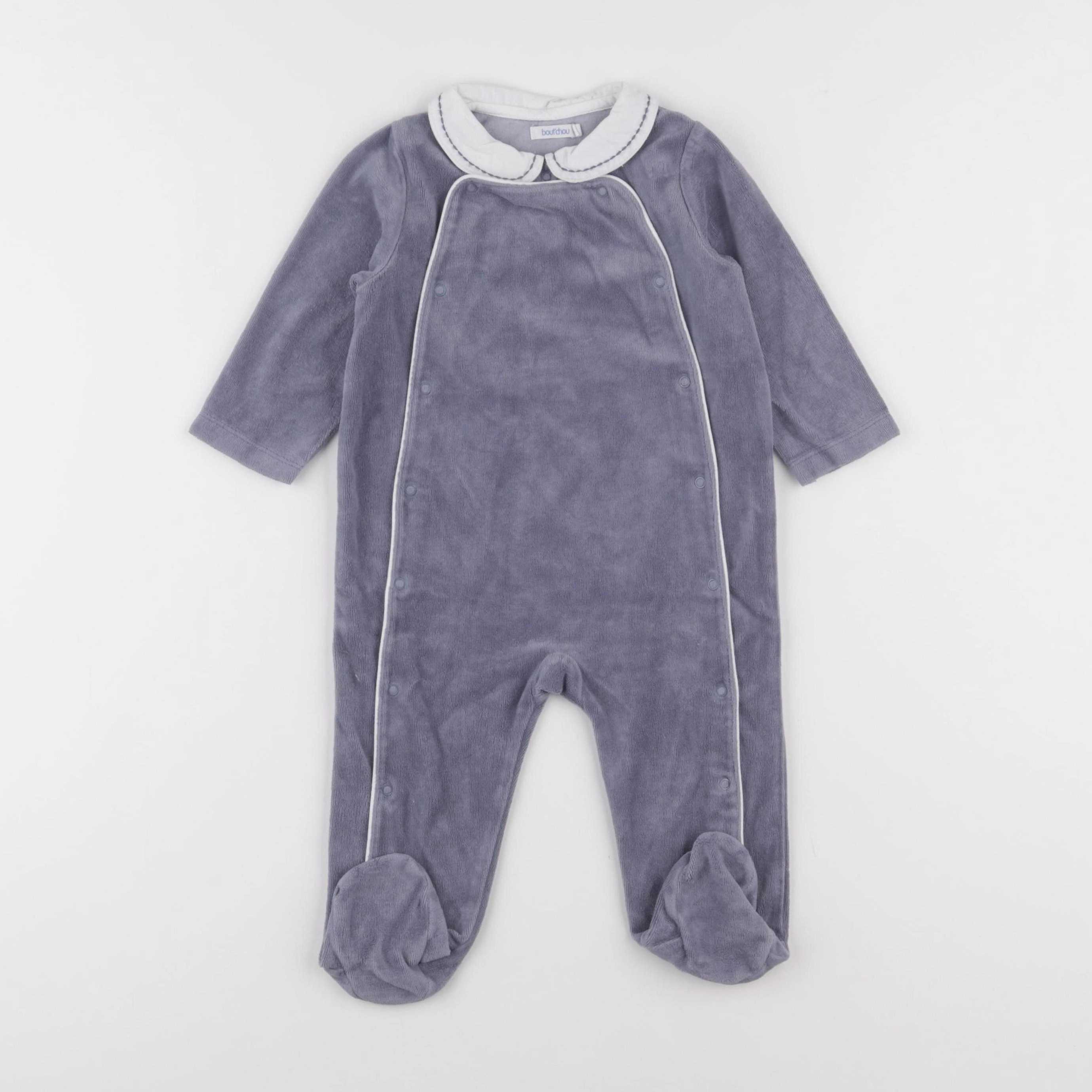 Boutchou - pyjama velours bleu - 12 mois