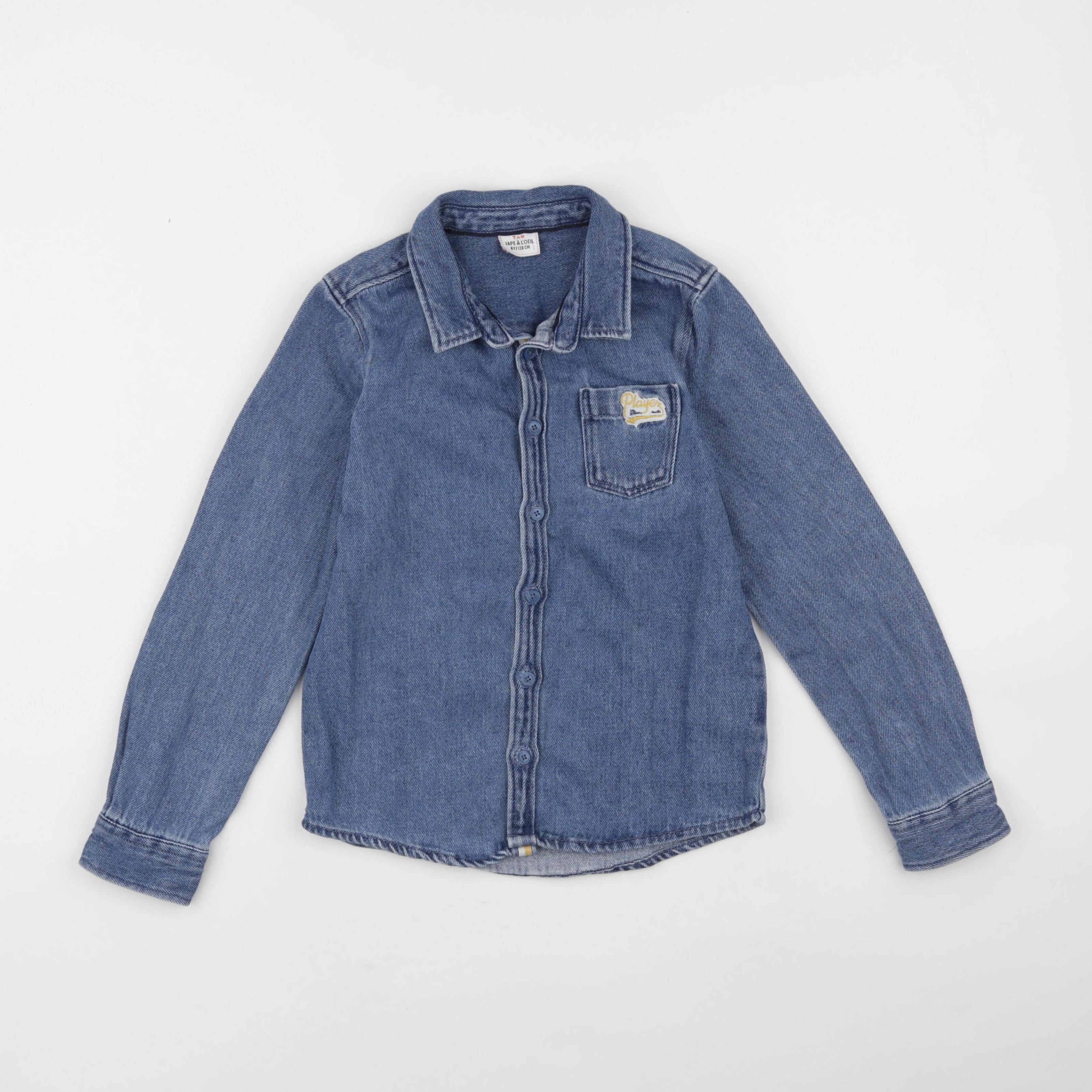 Tape à l'oeil - chemise bleu - 8 ans