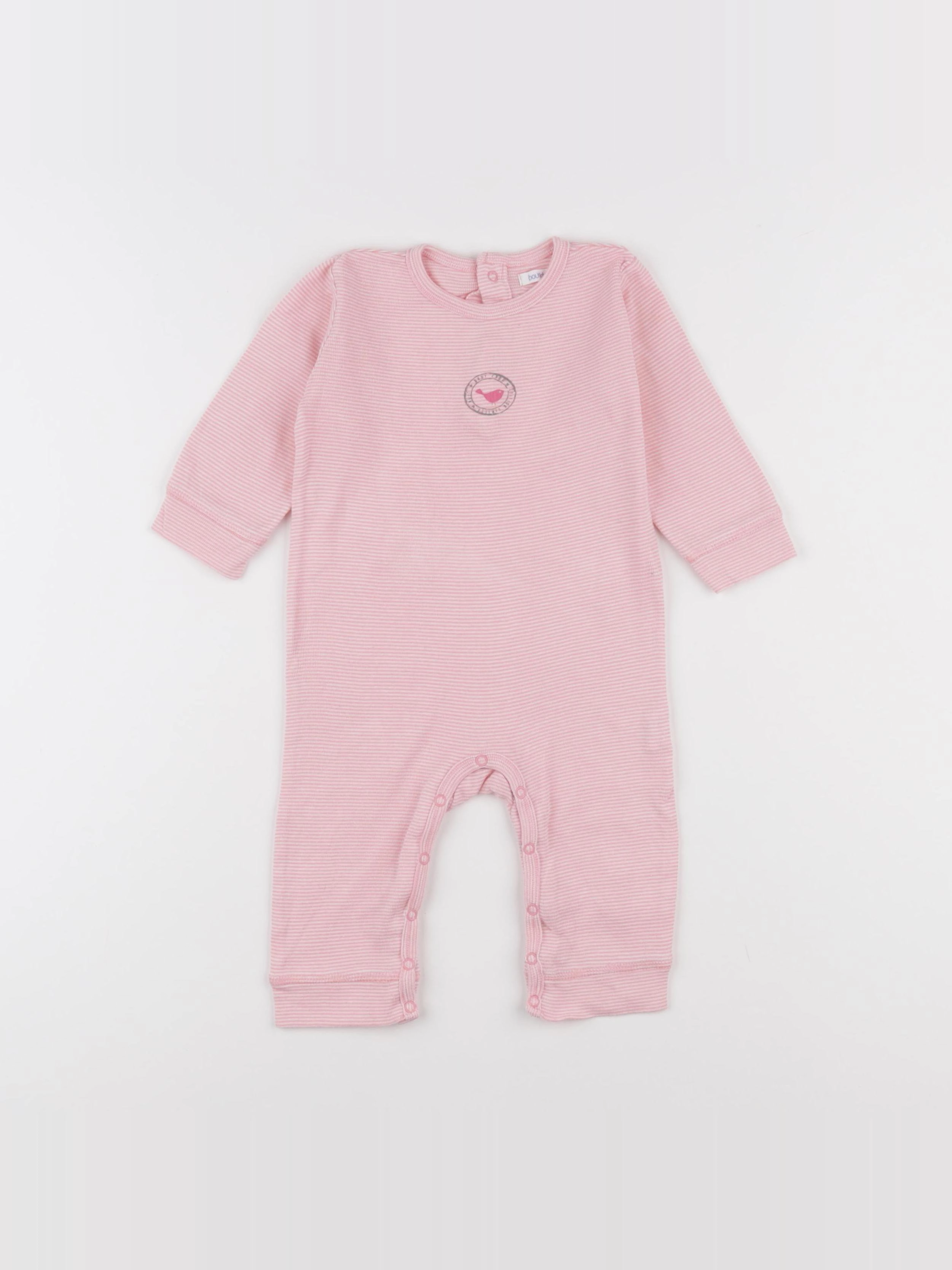 Boutchou - pyjama coton rose - 9 mois