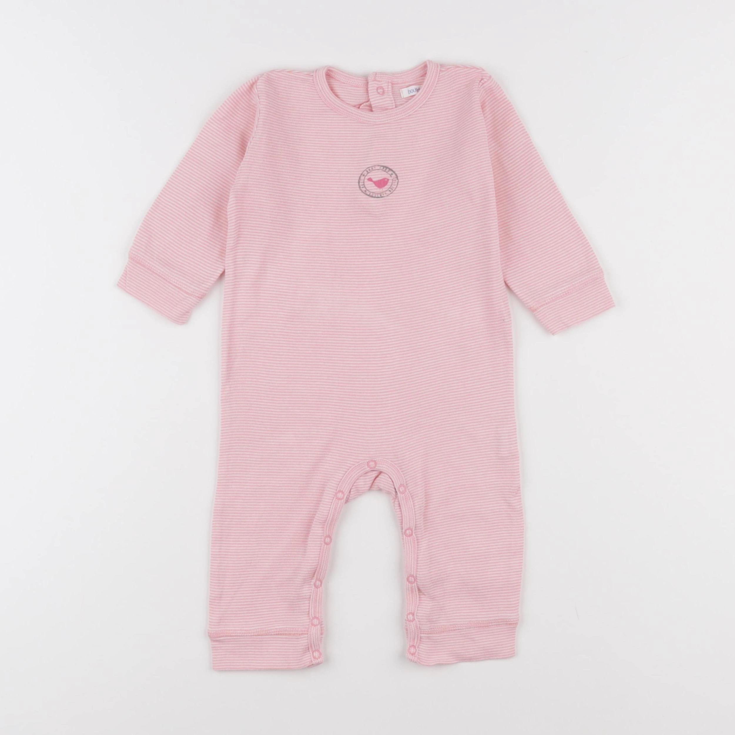 Boutchou - pyjama coton rose - 9 mois