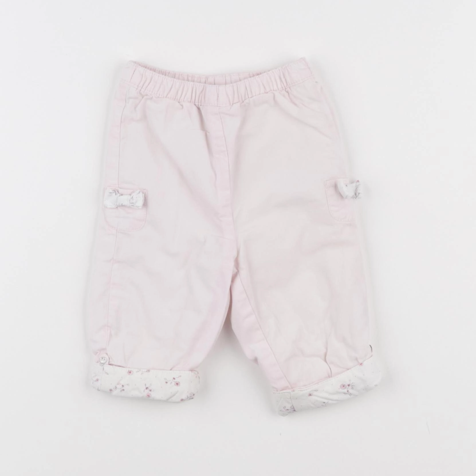 Cyrillus - pantalon doublé rose - 3 mois