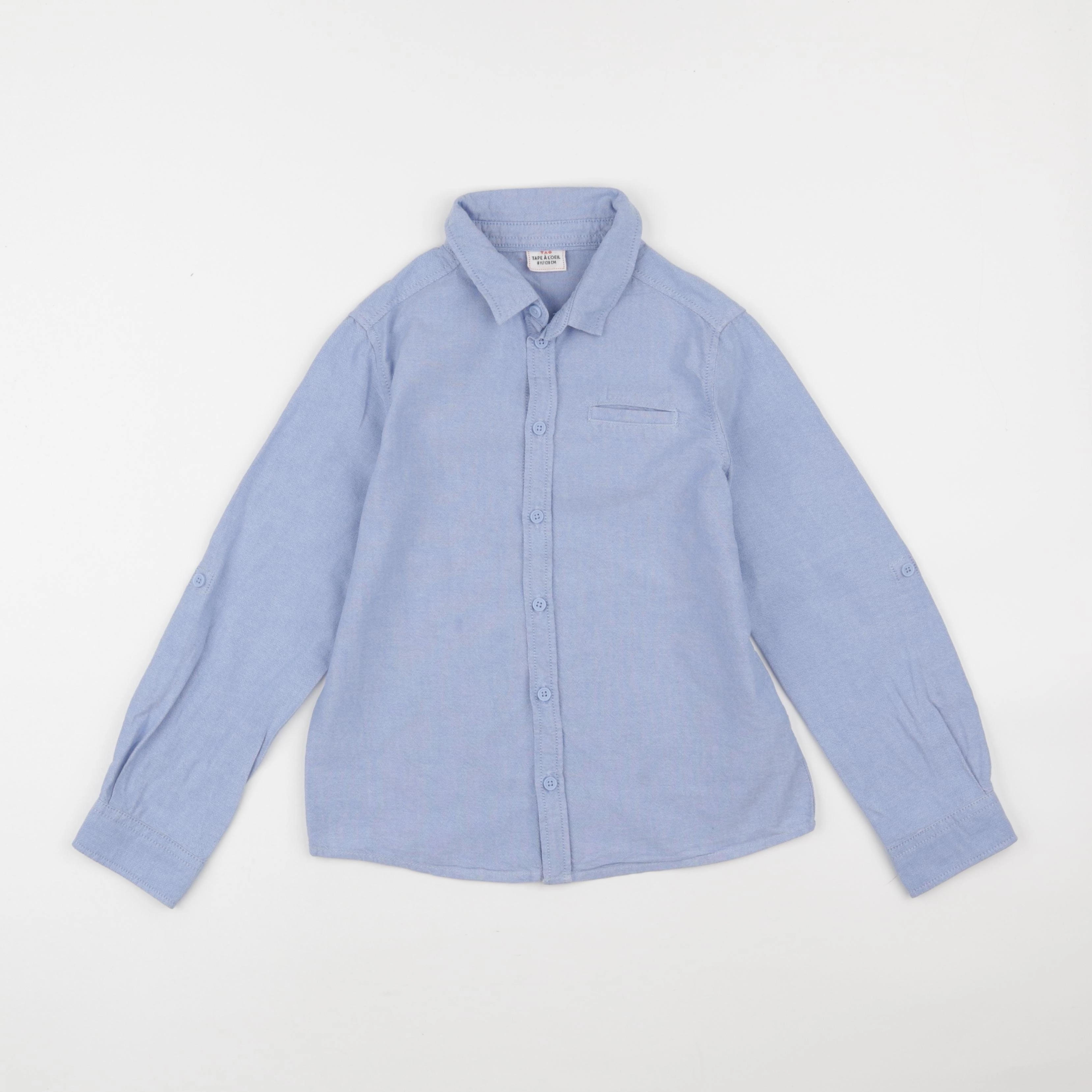 Tape à l'oeil - chemise bleu - 8 ans