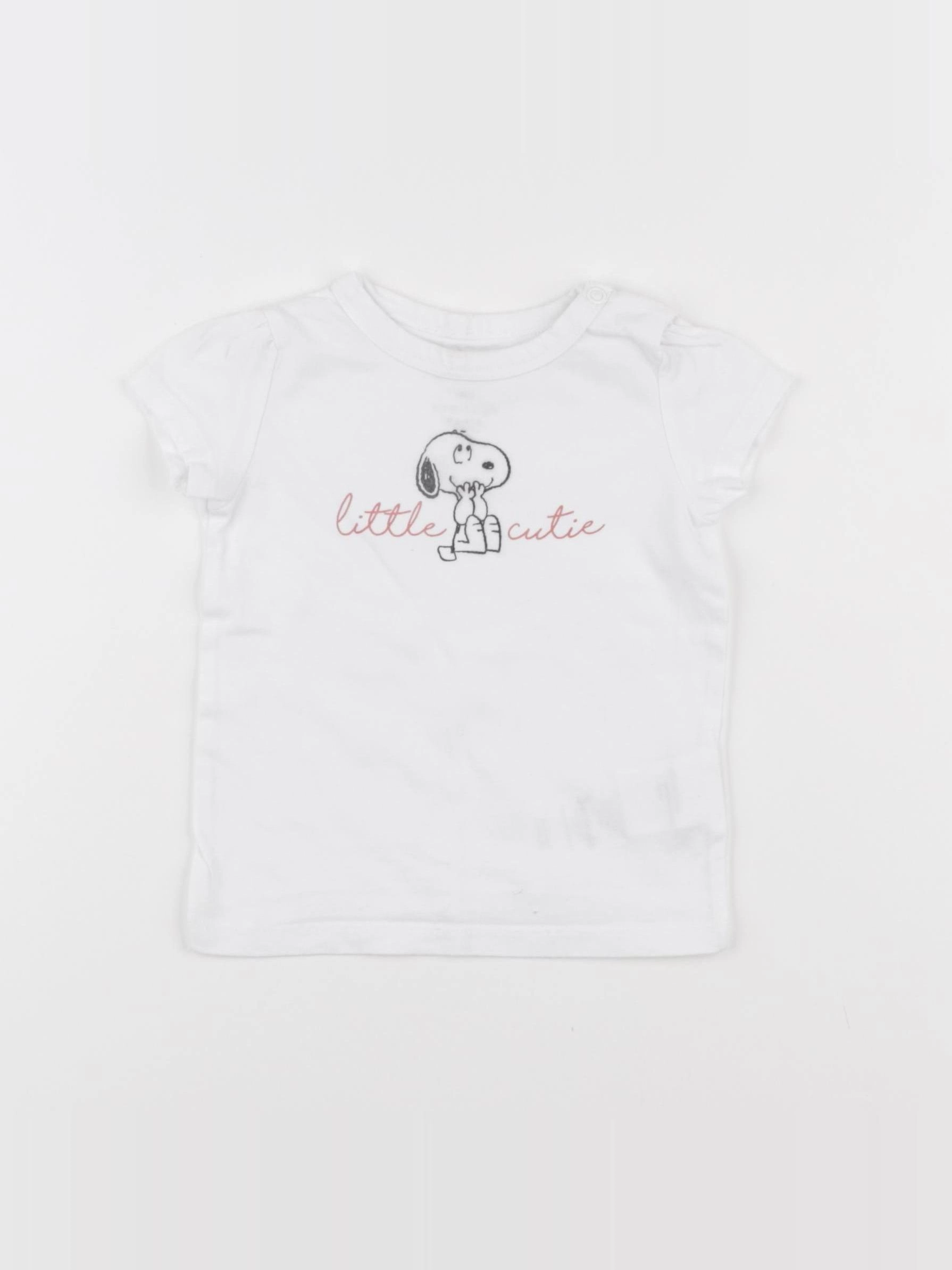 Cyrillus - tee-shirt blanc - 9 mois