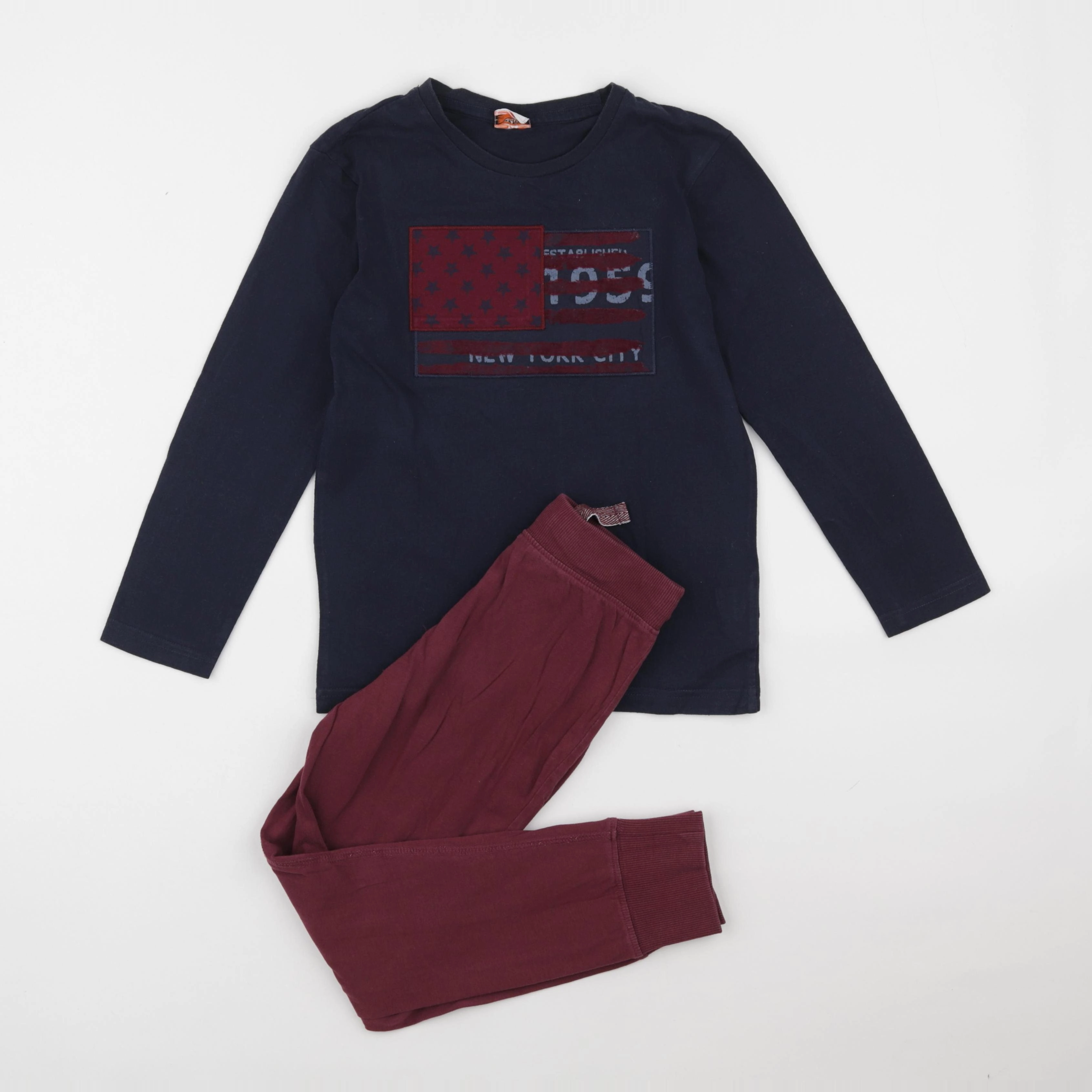 Tape à l'oeil - pyjama coton bleu, rouge - 8 ans