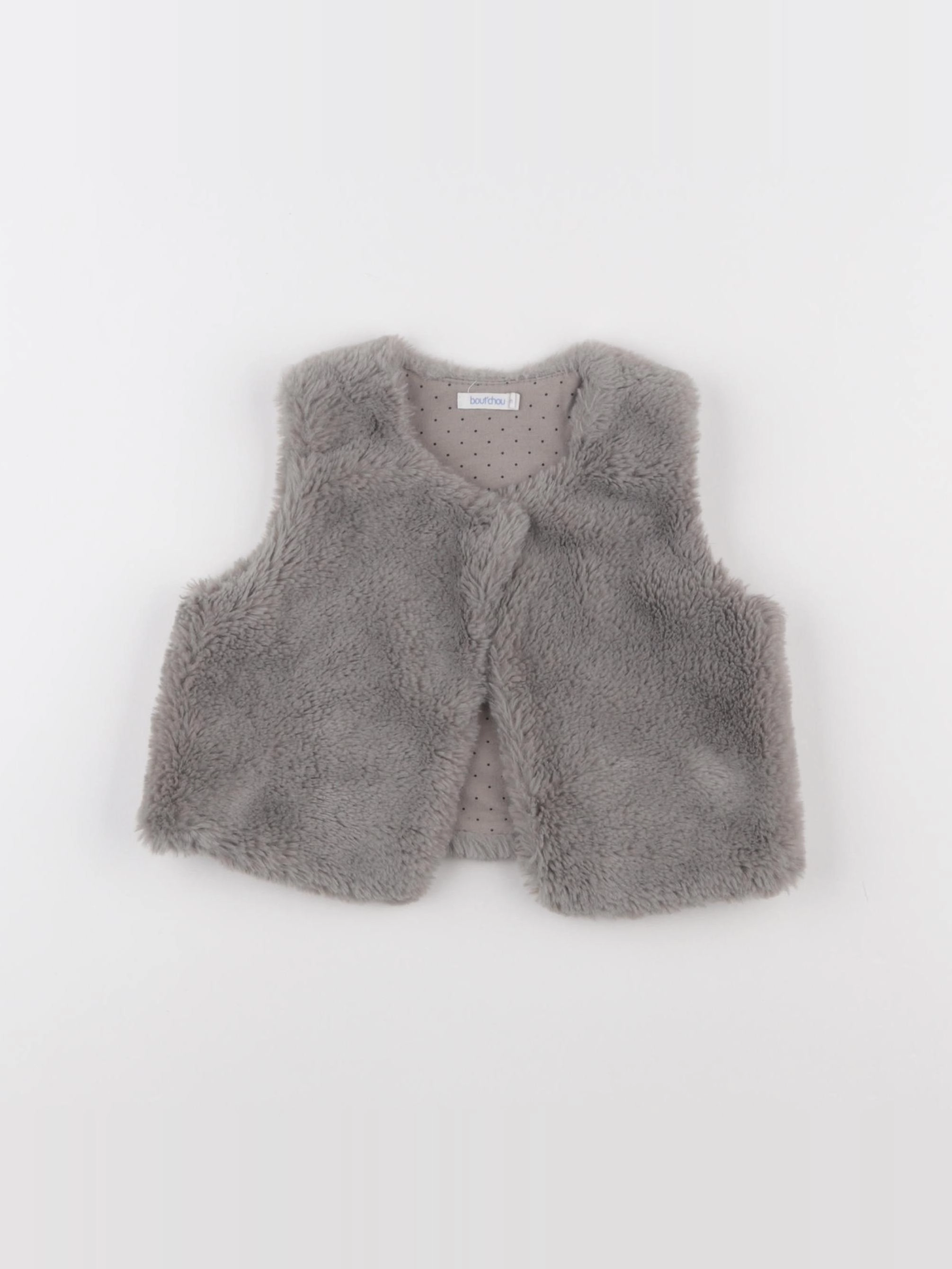 Boutchou - gilet gris - 12 mois