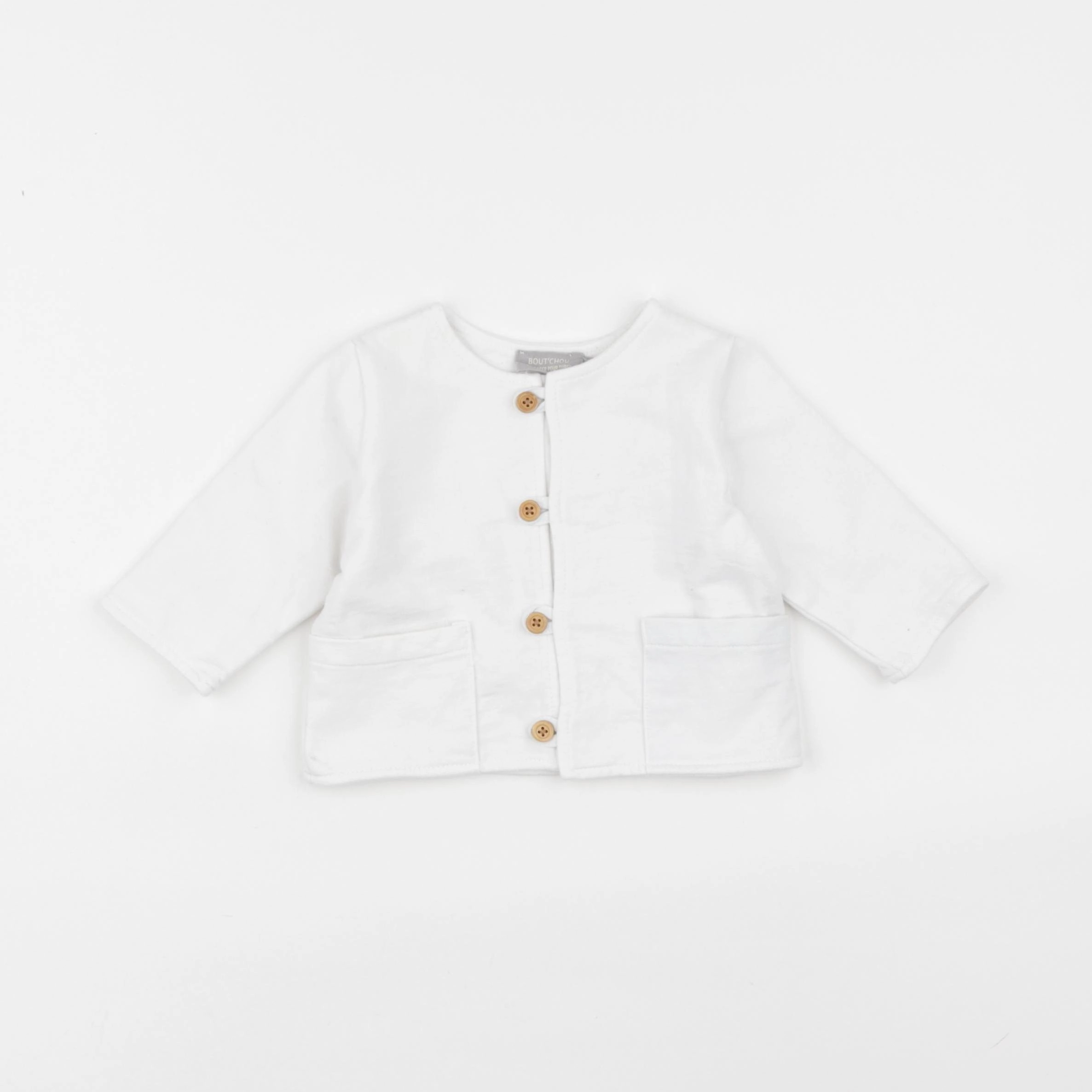 Boutchou - sweat blanc - 3 mois