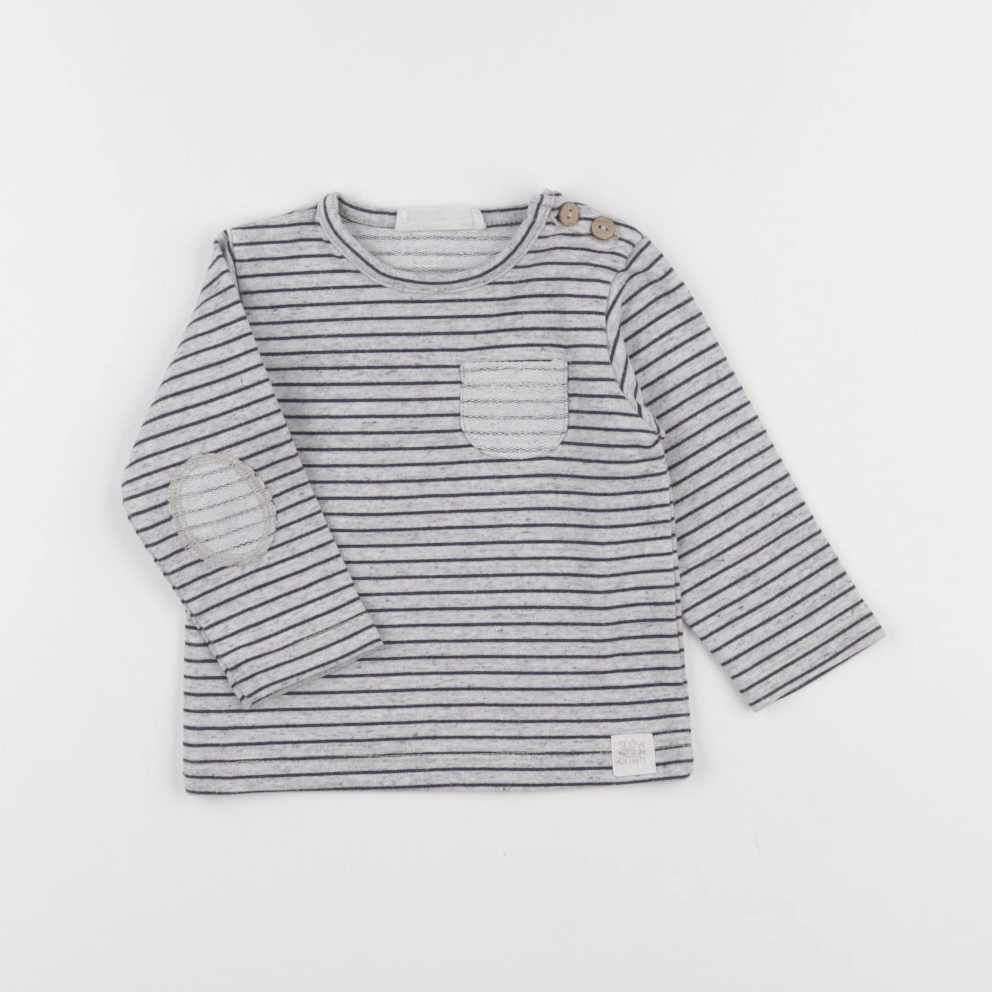 Zippy - tee-shirt gris - 6/9 mois