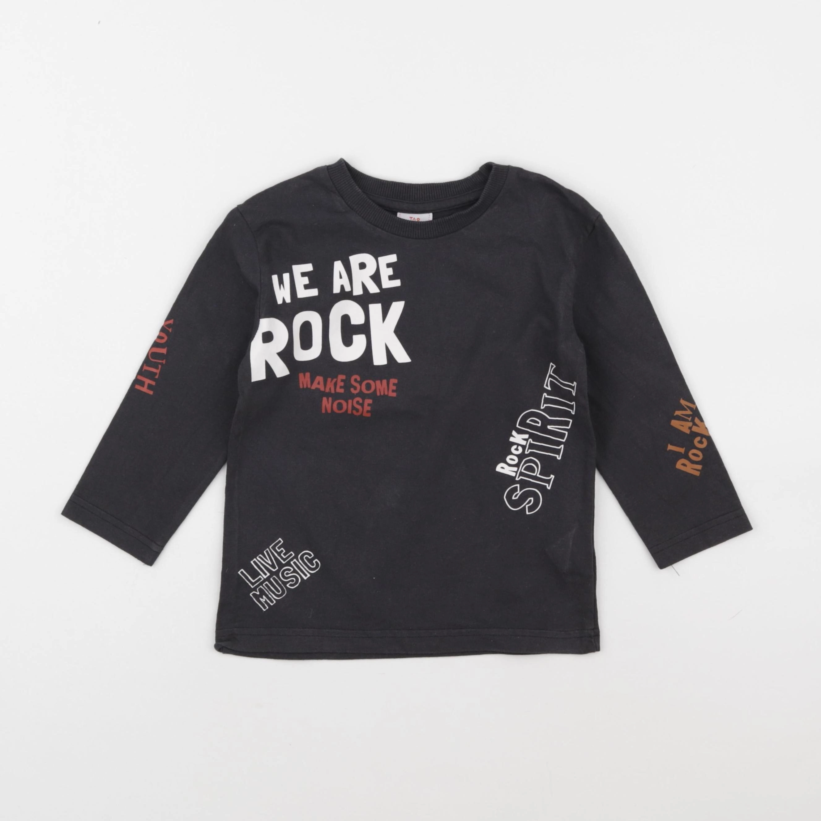 Tape à l'oeil - tee-shirt imprimé au dos noir - 2/3 ans