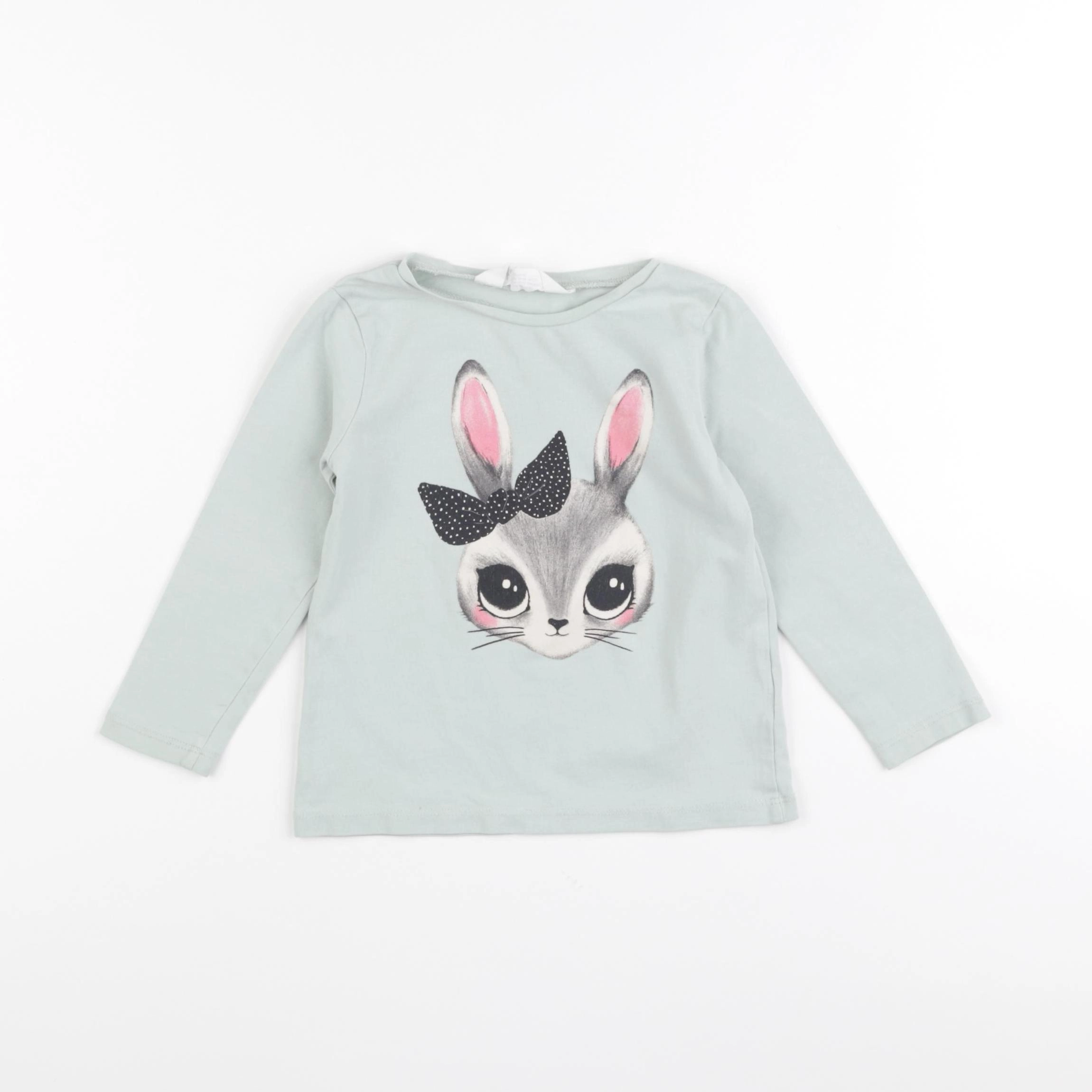 H&M - tee-shirt vert - 2 ans