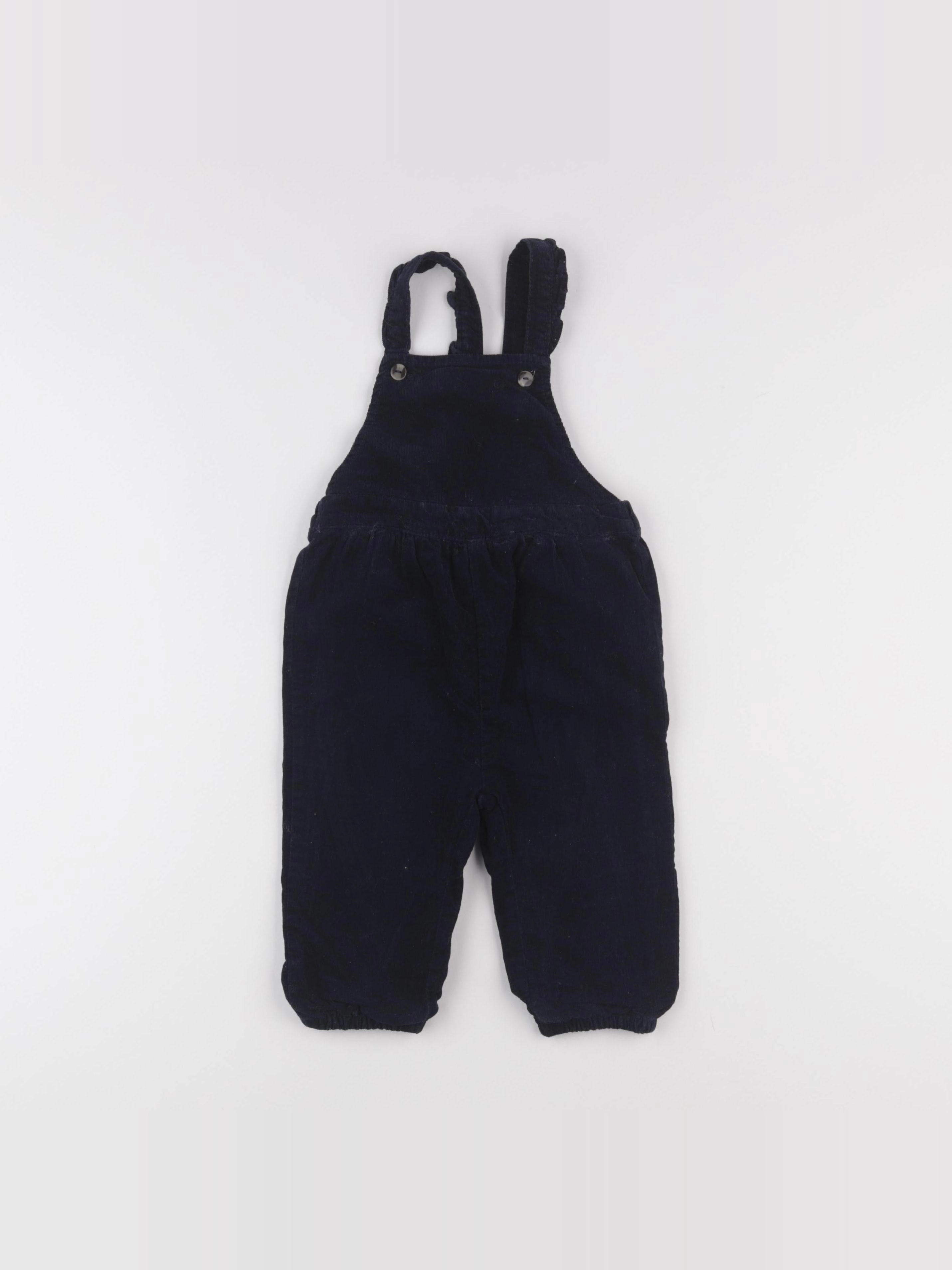 Vertbaudet - salopette doublé bleu - 24 mois