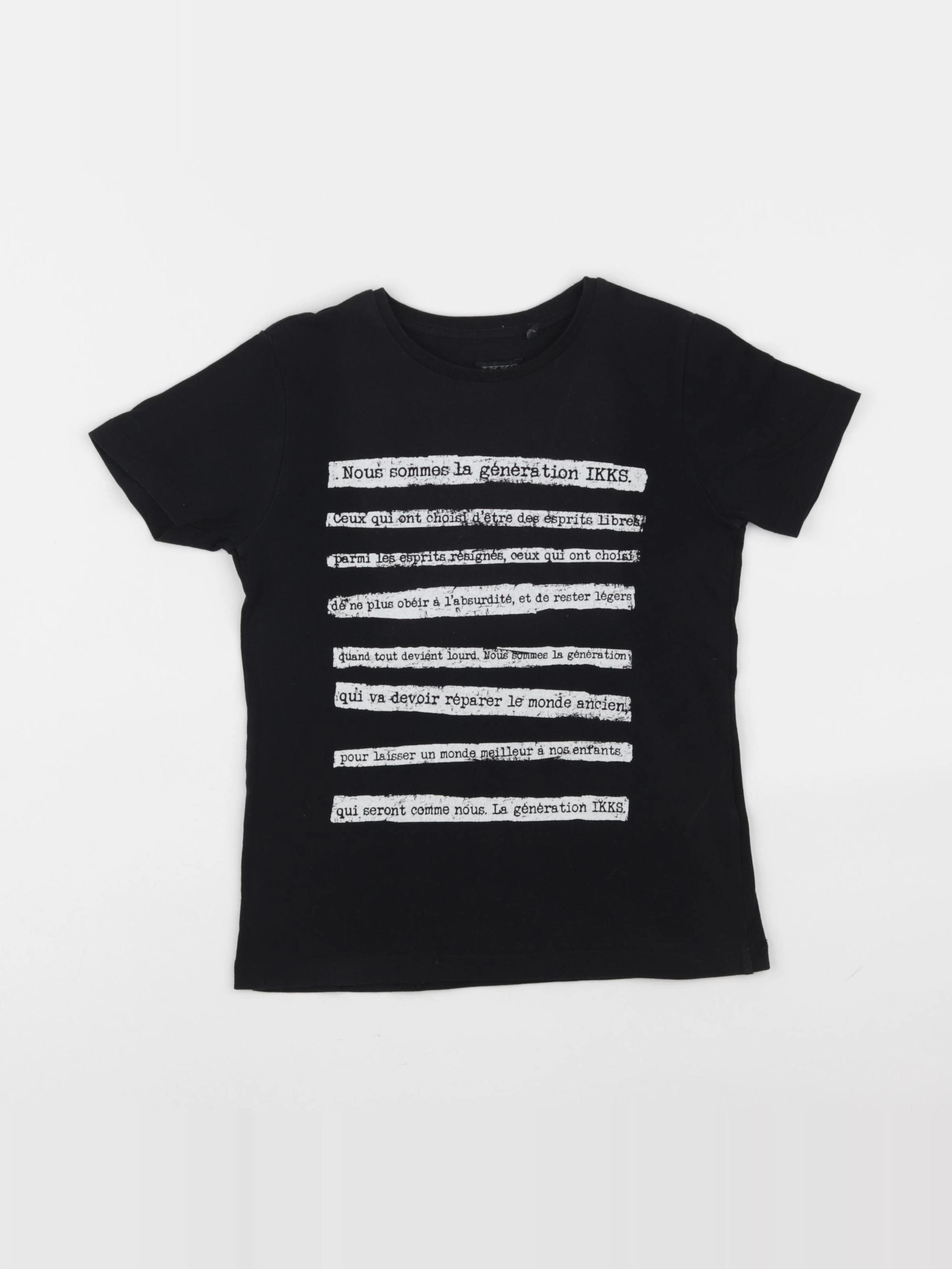 IKKS - tee-shirt noir - 6 ans