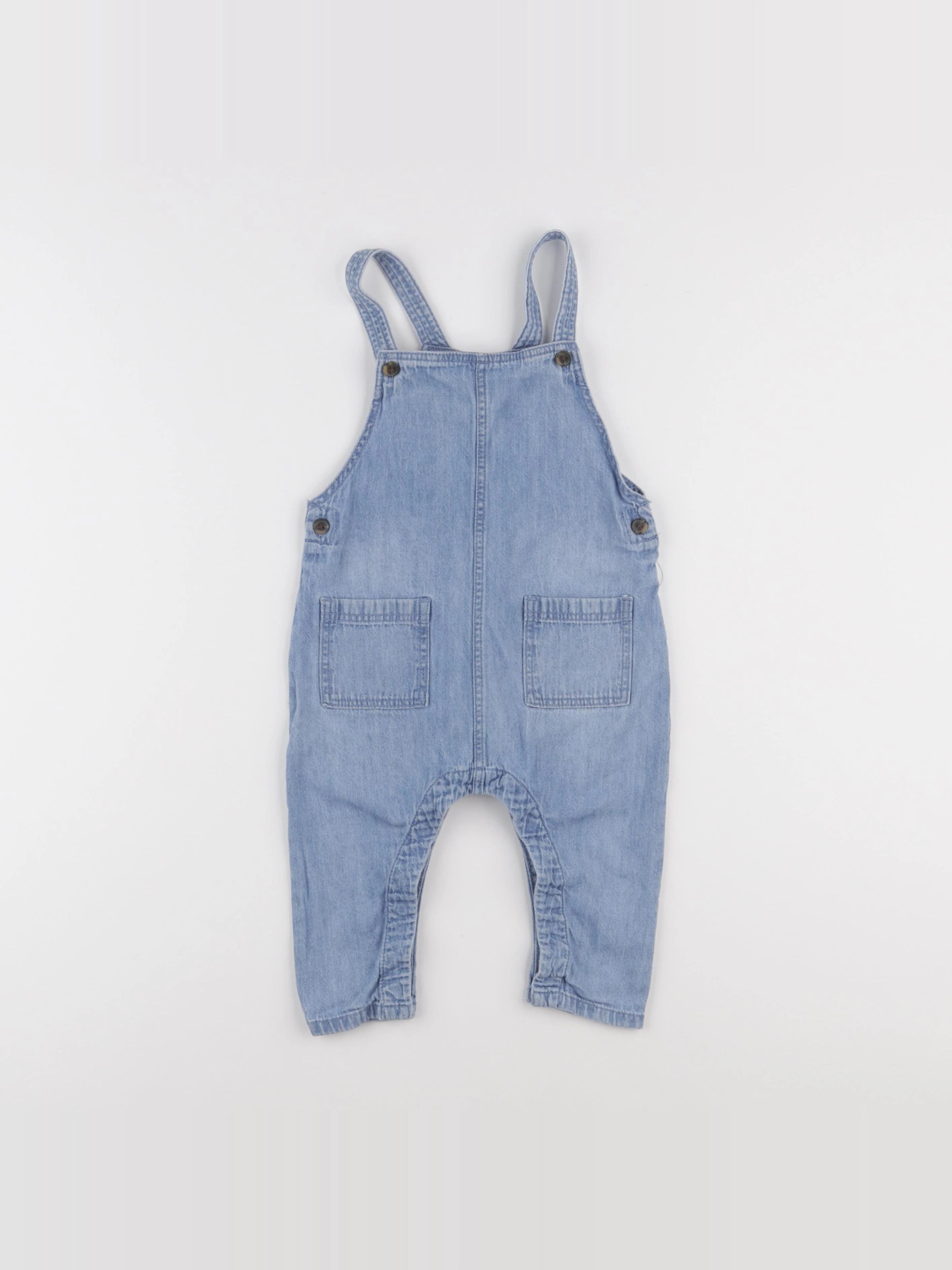 H&M - salopette bleu - 6/9 mois