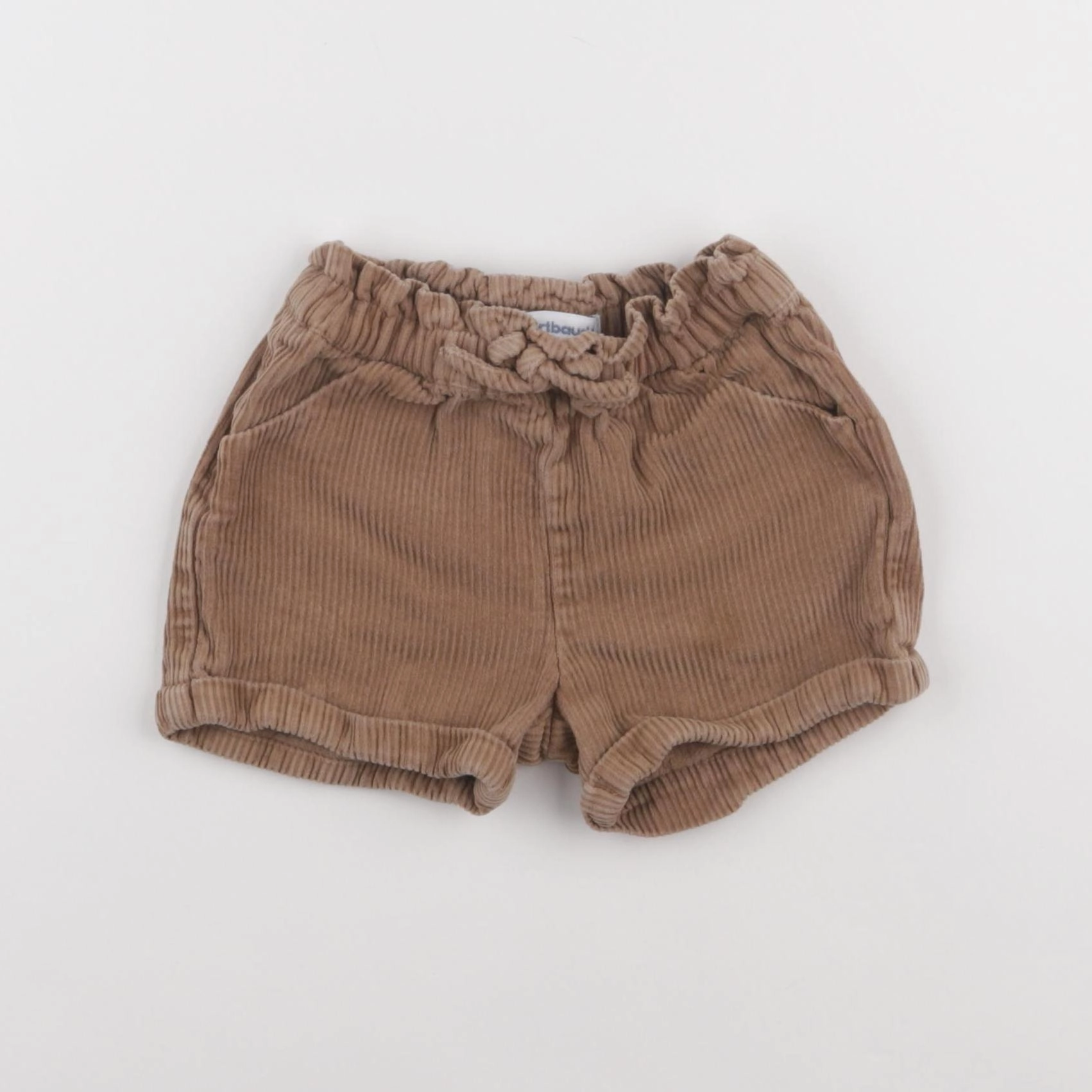 Vertbaudet - short marron - 18 mois