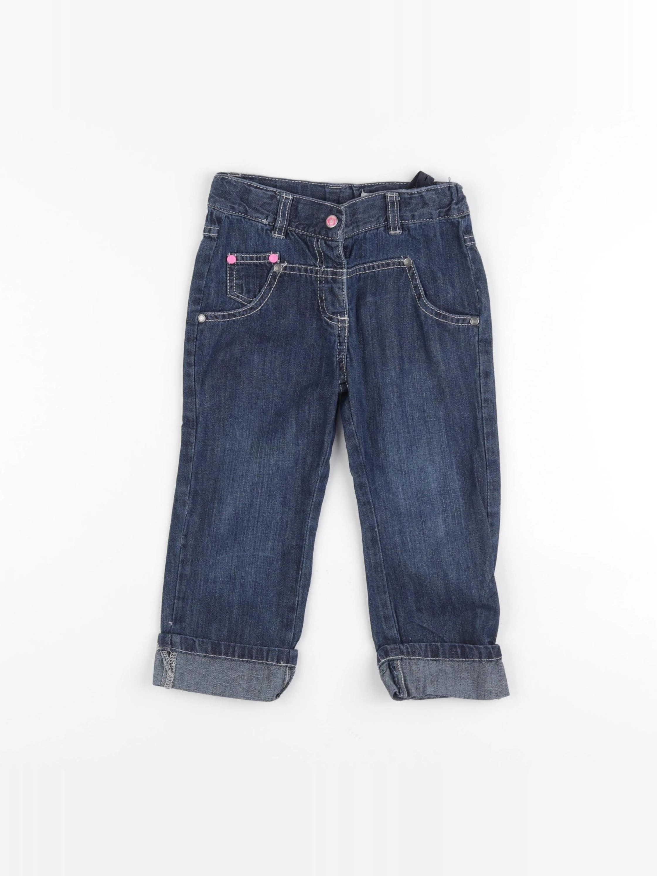 Vertbaudet - pantalon bleu - 24 mois