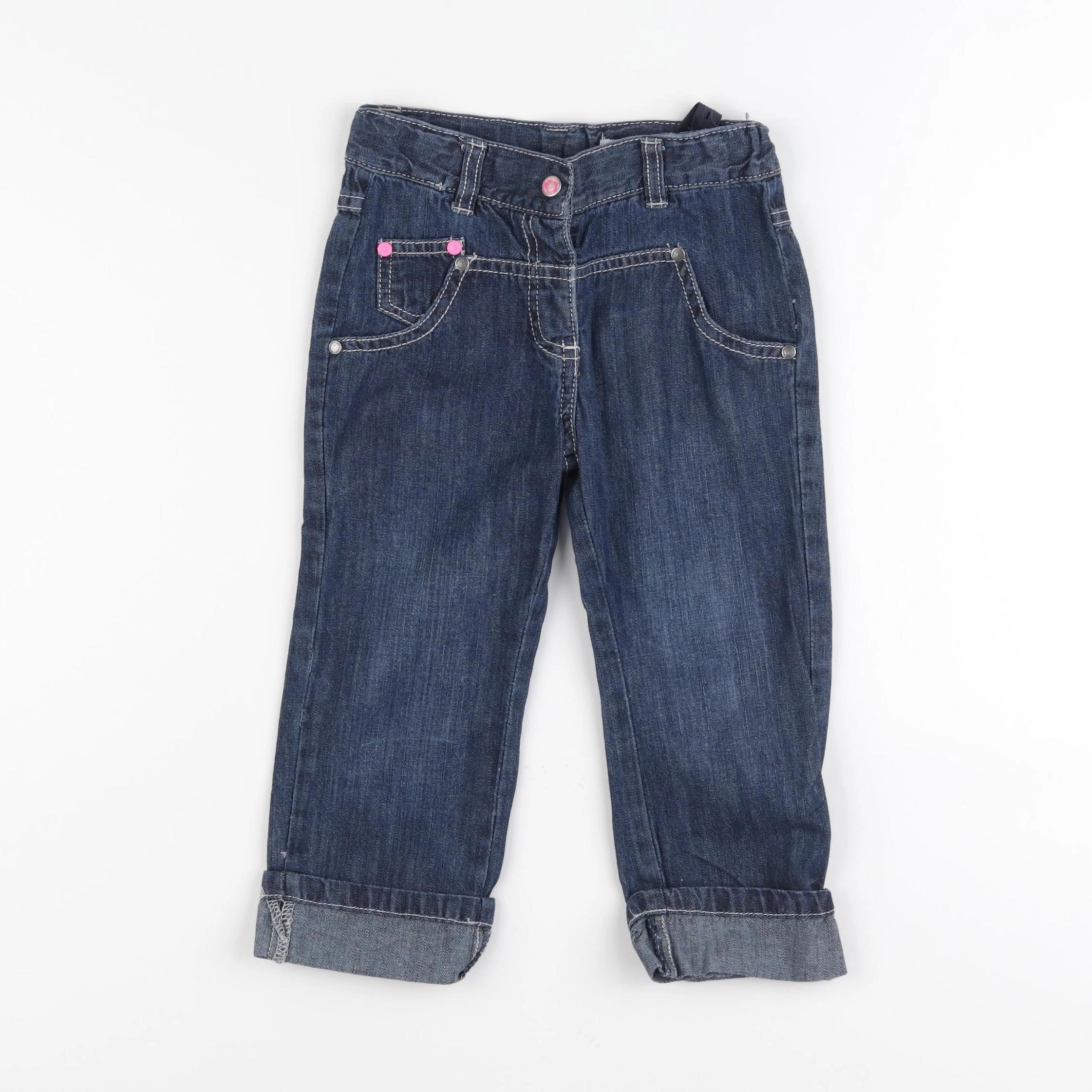 Vertbaudet - pantalon bleu - 24 mois