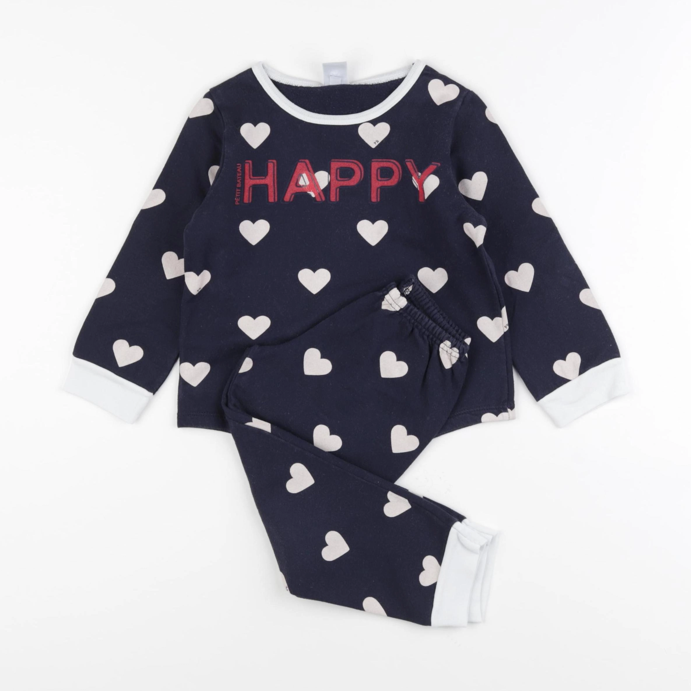 Petit Bateau - pyjama coton bleu - 3 ans