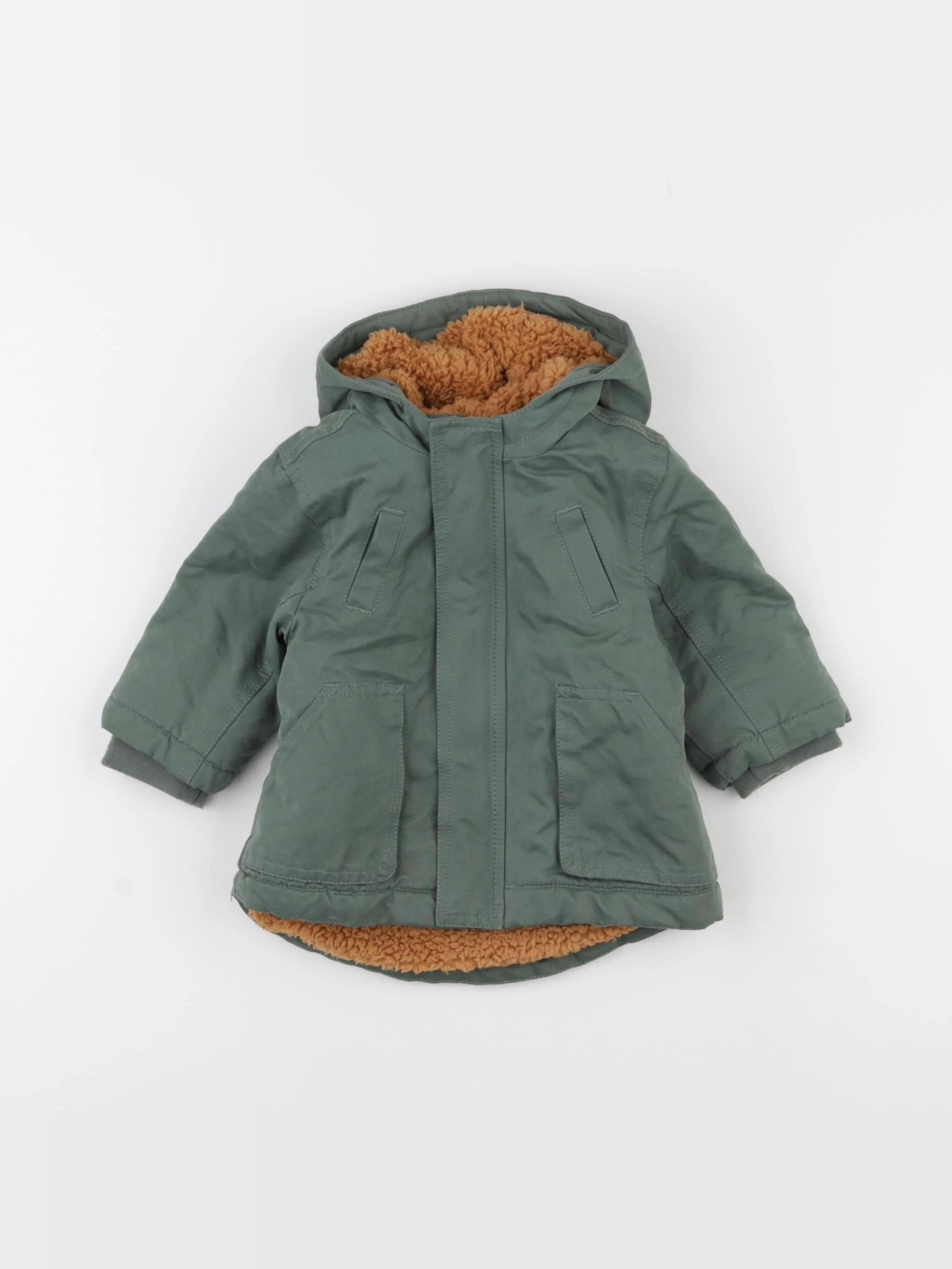 Vertbaudet - parka vert - 6 mois