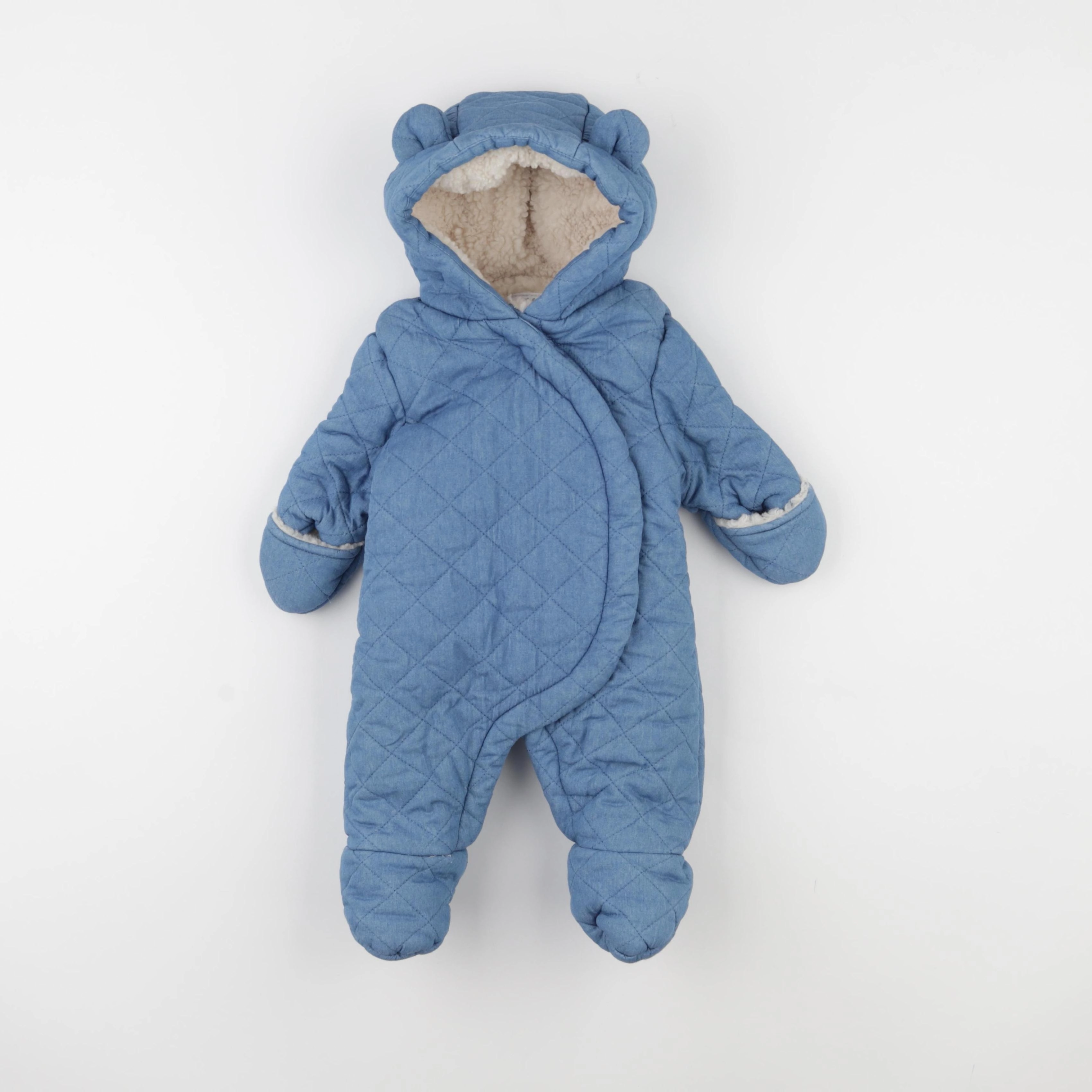 Vertbaudet - combi-pilote bleu - 3 mois