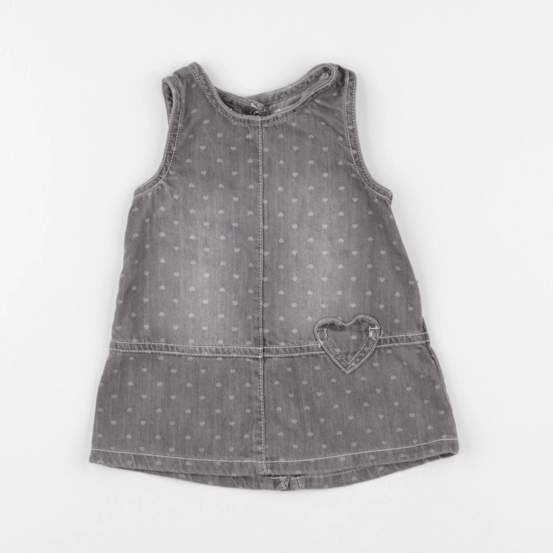 Vertbaudet - robe gris - 6 mois
