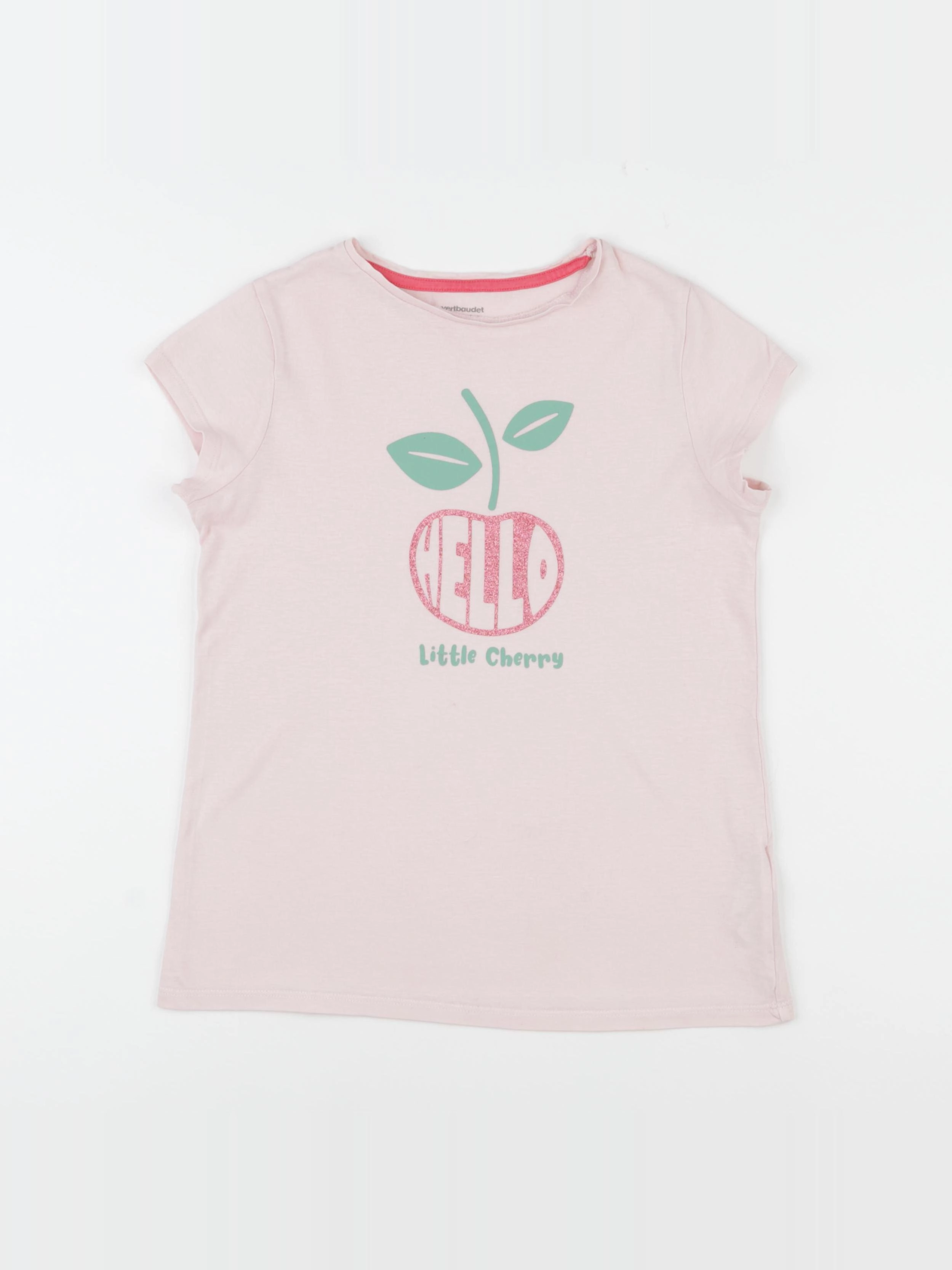 Vertbaudet - tee-shirt rose - 10 ans